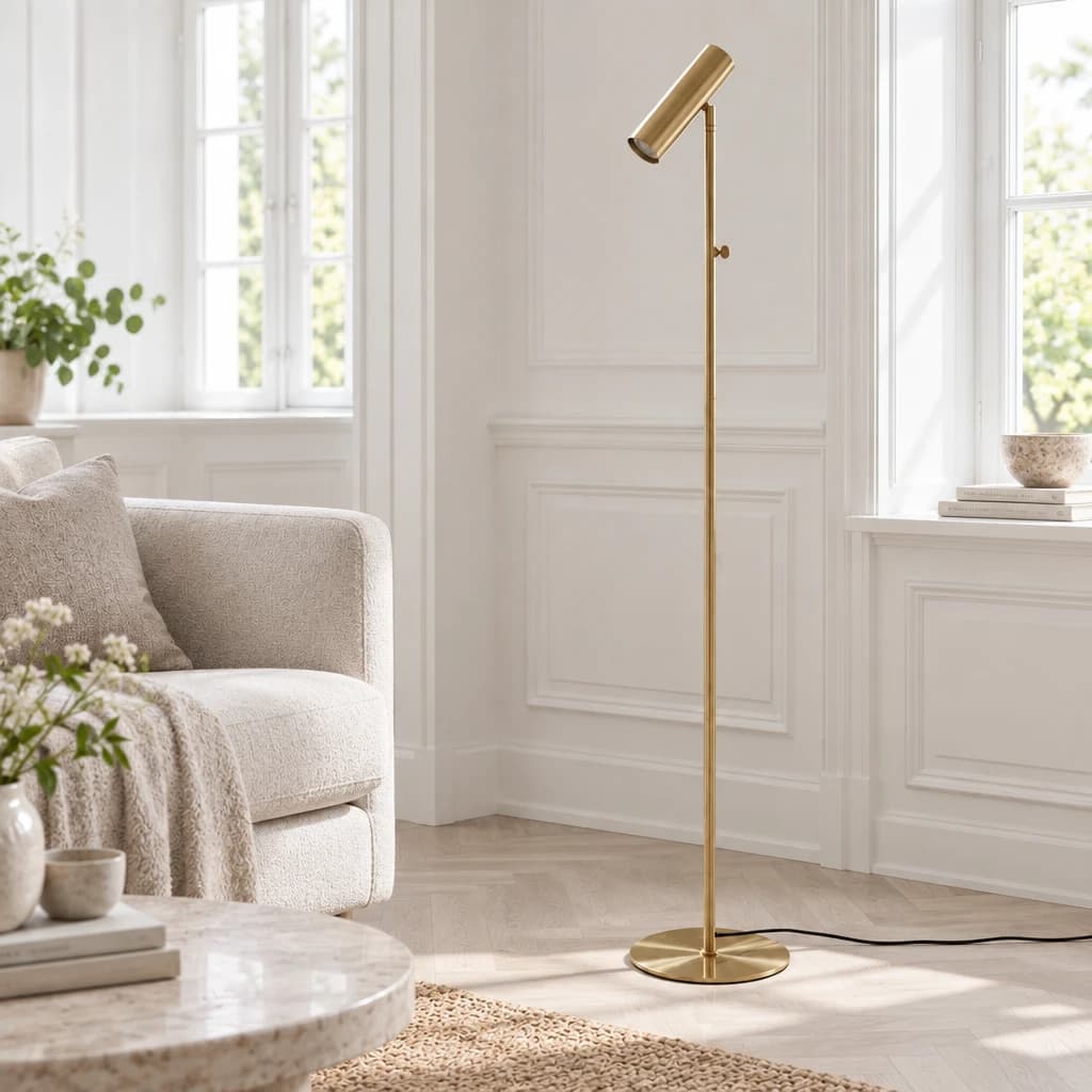 ESTELLE -  messing gulvlampe