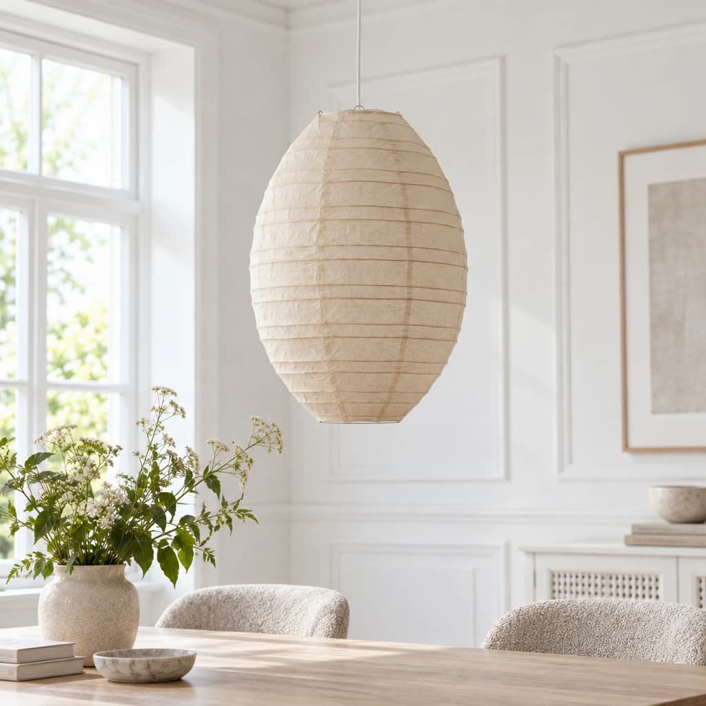 HELIA - rispapirs lampe - Ø37xH55 cm