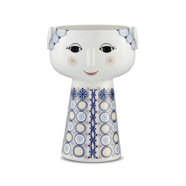 Bjørn Wiinblad - Eva vase 18,5 cm blå