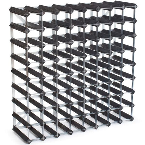 The Swedish Wine Rack Factory - Vinstativ 72 flasker svart ask