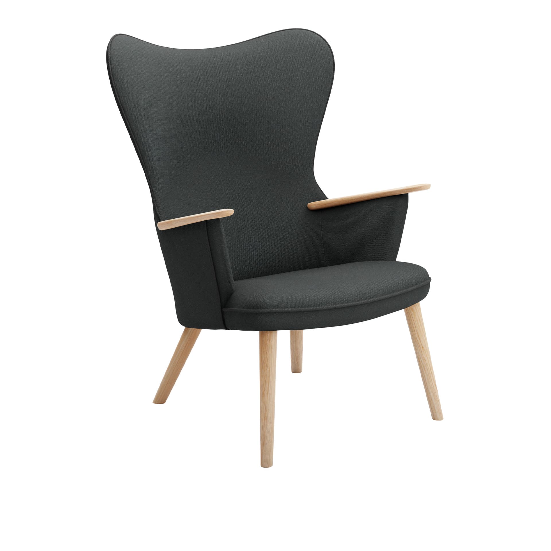 Carl Hansen - CH78 Mama Bear Fjord 191 - Lenestoler - Hans J. Wegner - Tre/Tekstilmateriale/Skum