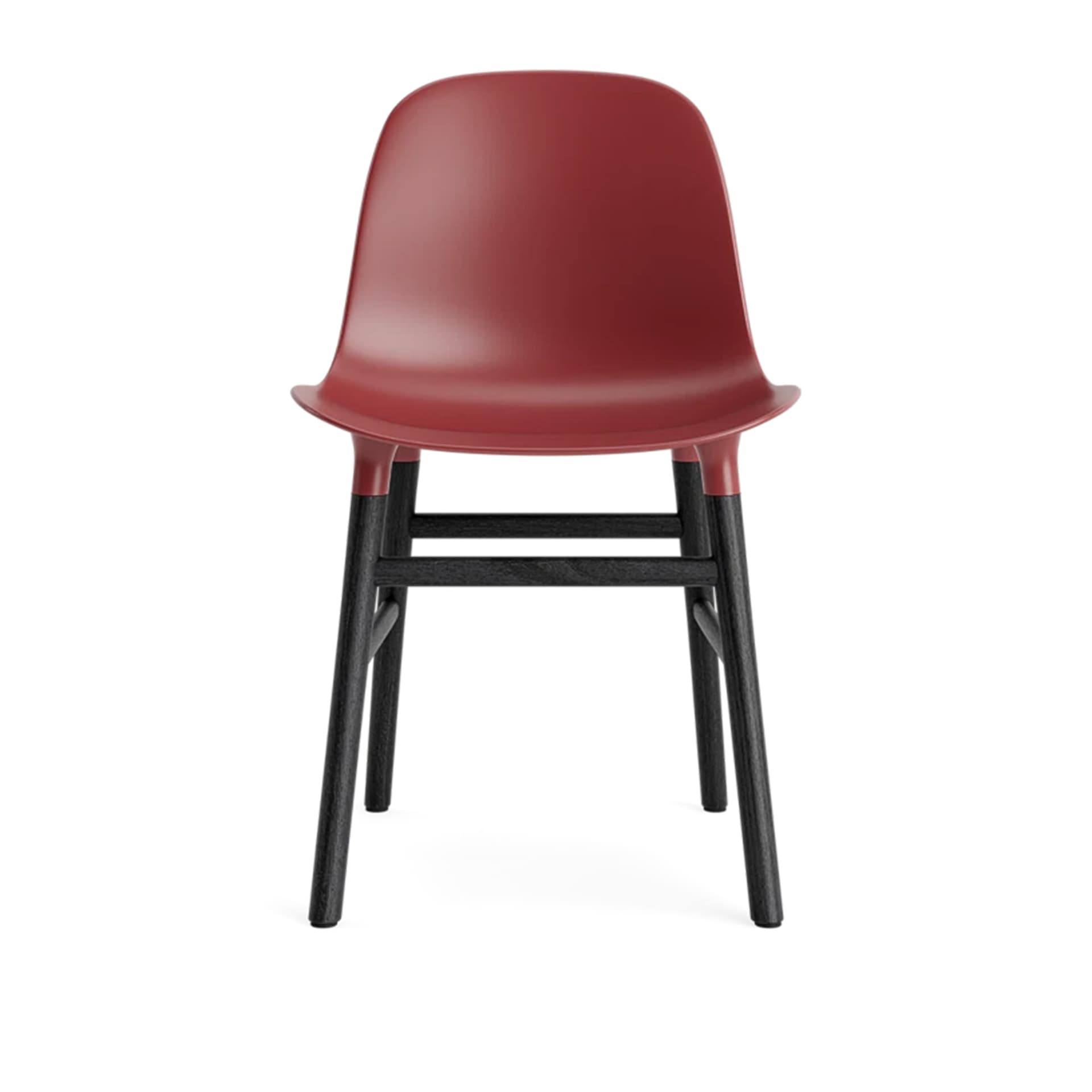 Normann Copenhagen - Form Chair Black Oak Red - Spisestoler - Simon Legald - Rød - Tre/Plast