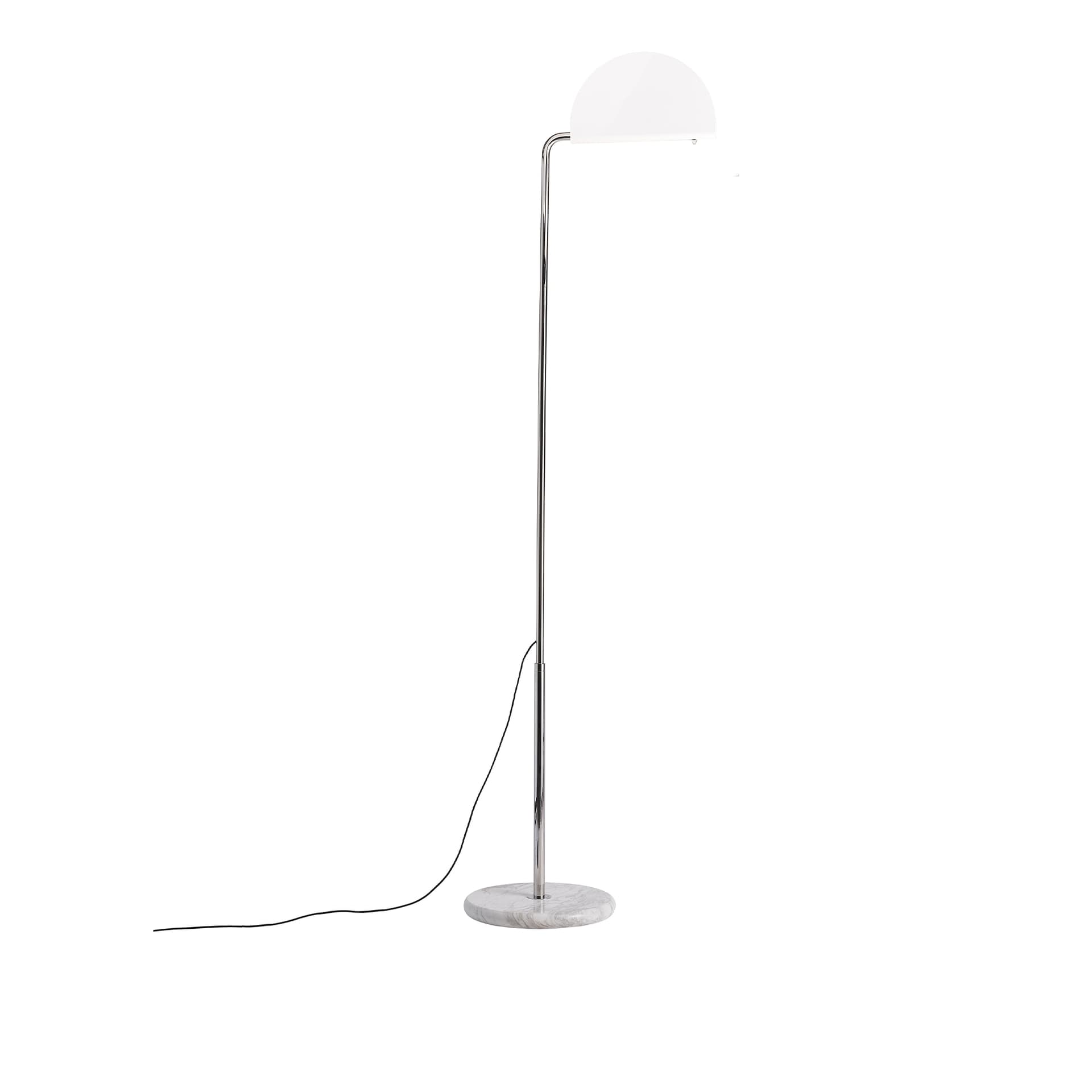 DCW - Mezzaluna Gulvlampe White Marble/White