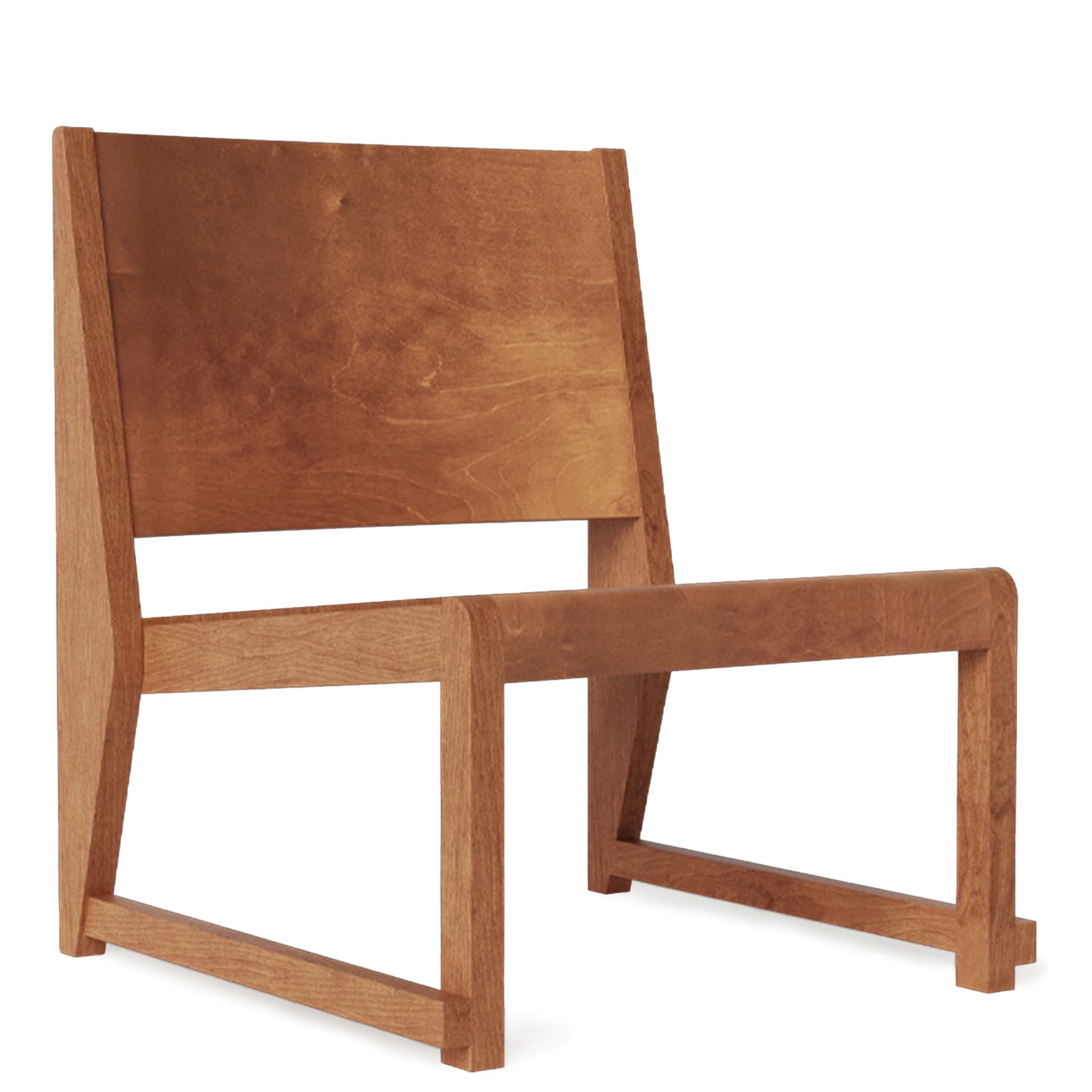 Frama - Easy Chair 01 Warm Brown Wood Frame / Warm Brown Wood Seat - Lenestoler - Tre farget - Tre