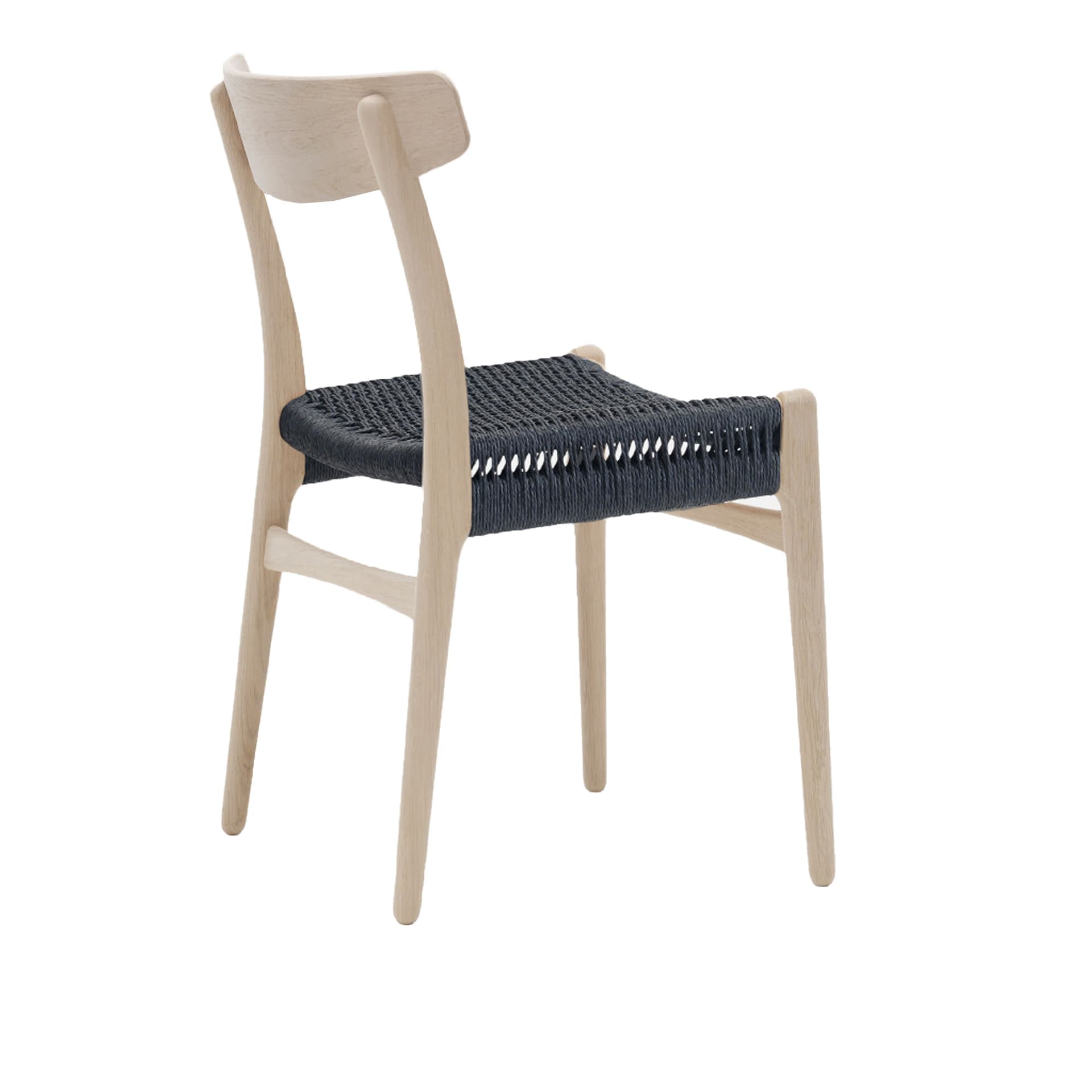 Carl Hansen - CH23, Vitoljad Ek, Svartflätat papperssnöre - Spisestoler - Hans J. Wegner - Tre farget - Tre