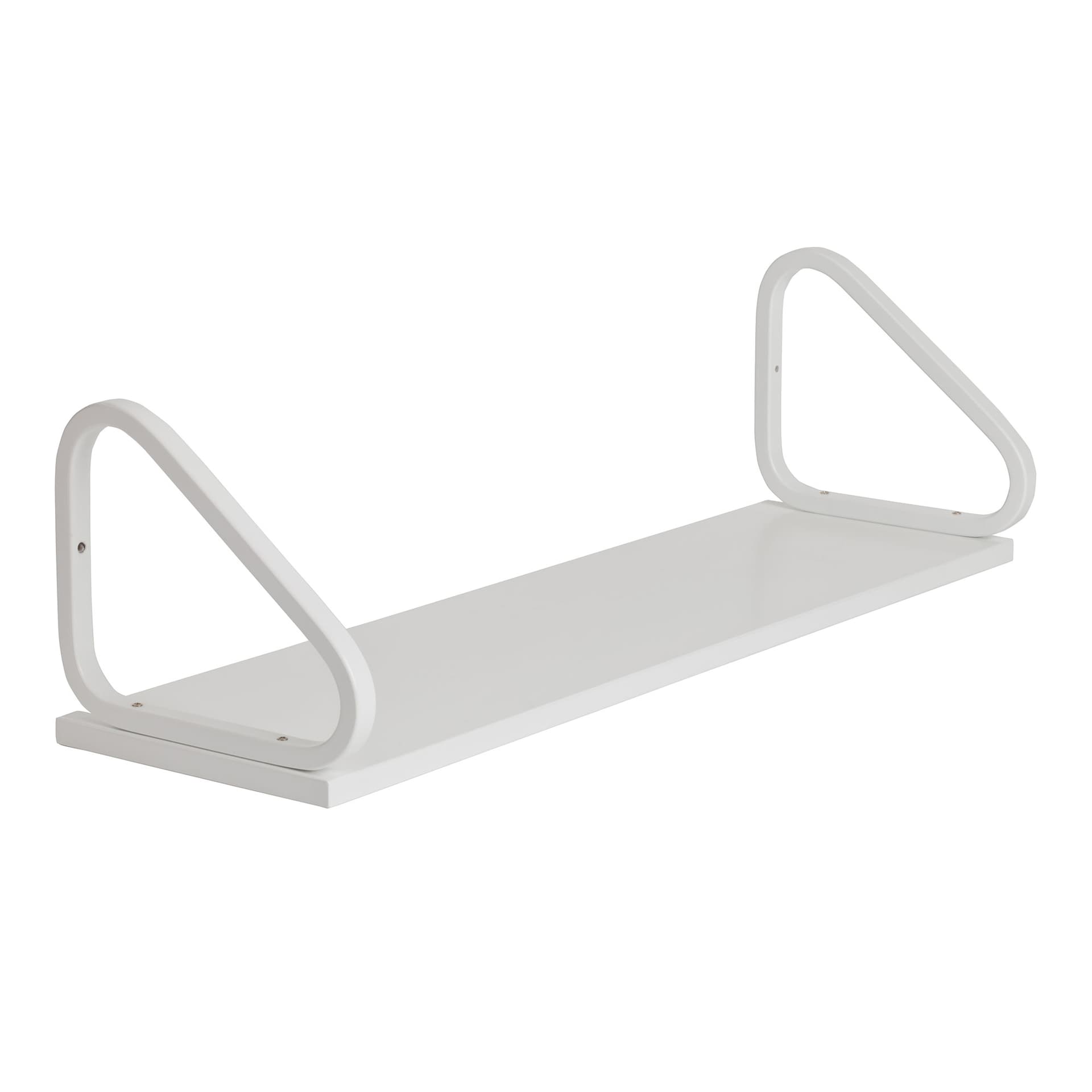 Artek - Vägghylla 112B, Vitlackad björkfanér - Vegghyller - Alvar Aalto - Svart - Tre