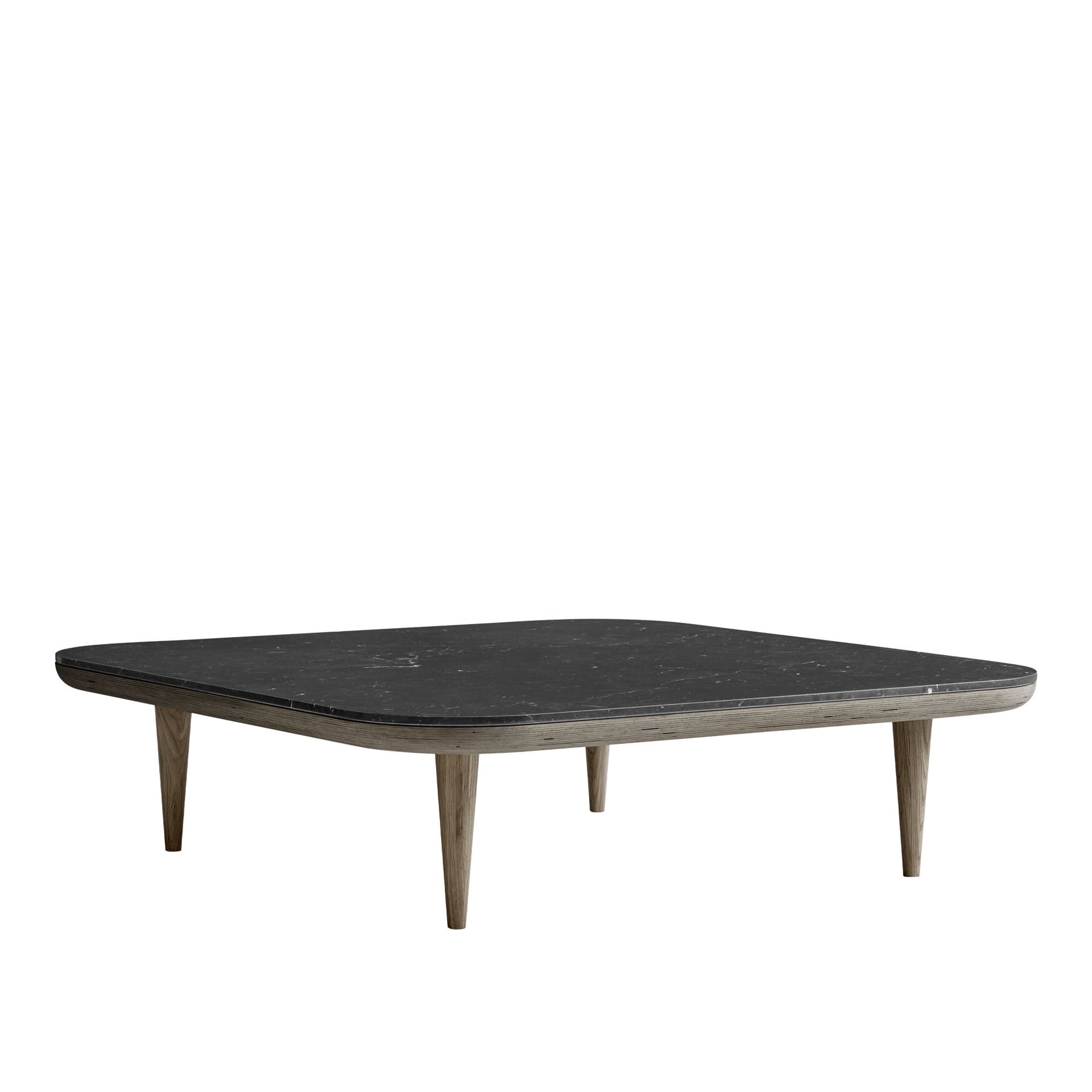 &Tradition - Fly SC11 - Smoked Oiled Oak - Nero Marquina - Sofabord - Space Copenhagen - Svart - Metall/Tre