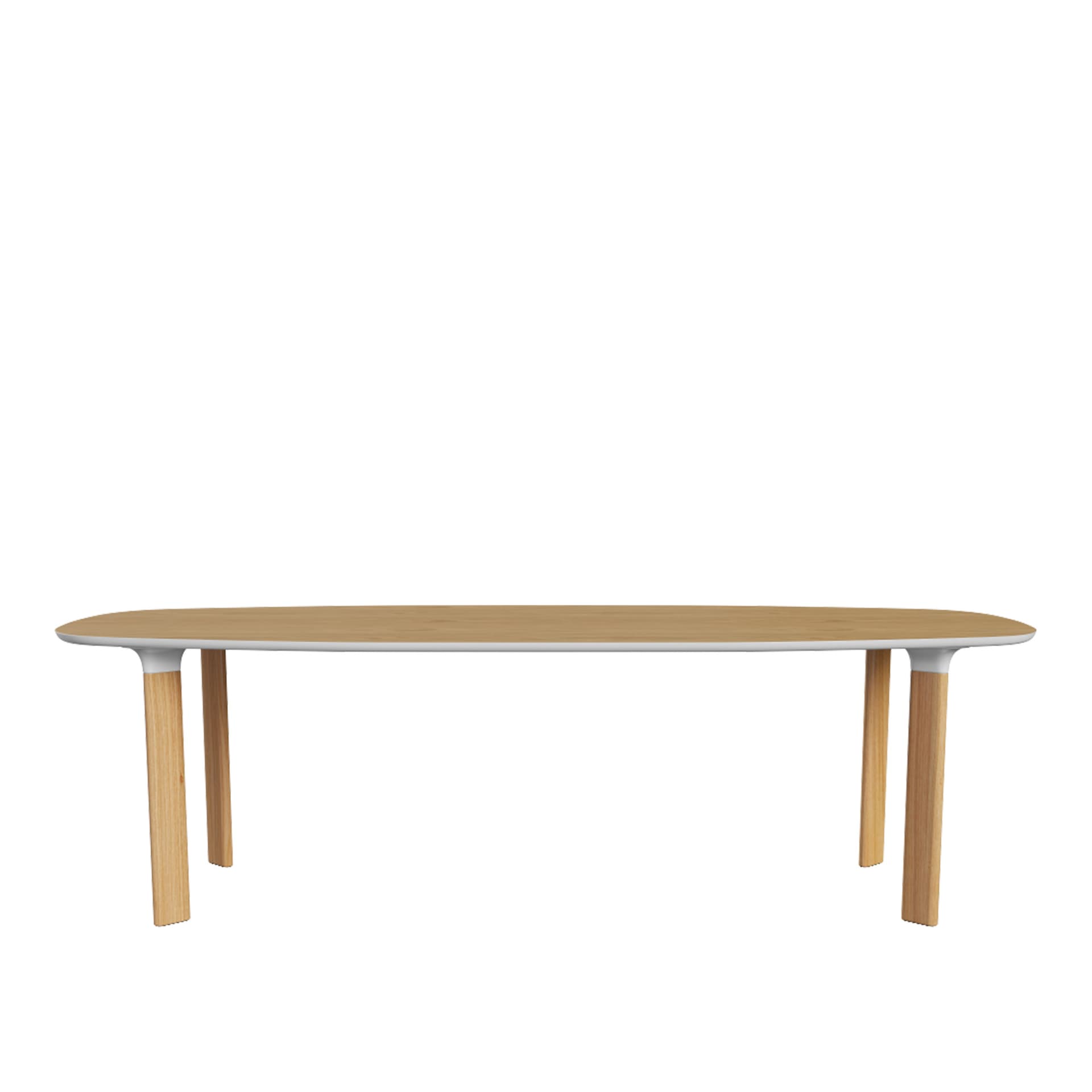 Fritz Hansen - JH83 Analog 105x245 cm, Oak veneer, Oak legs with white details - Spisebord - Jaime Hayón - Tre farget