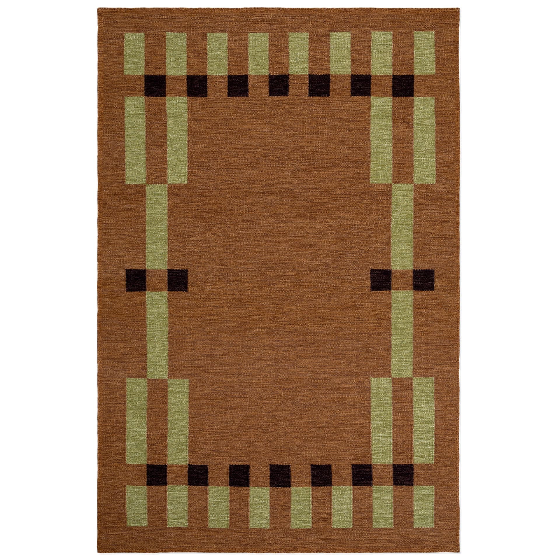 Nordic Knots - Tradition 02 Brown 75 x 350 cm - Mønstrede tepper - Brun - Ull
