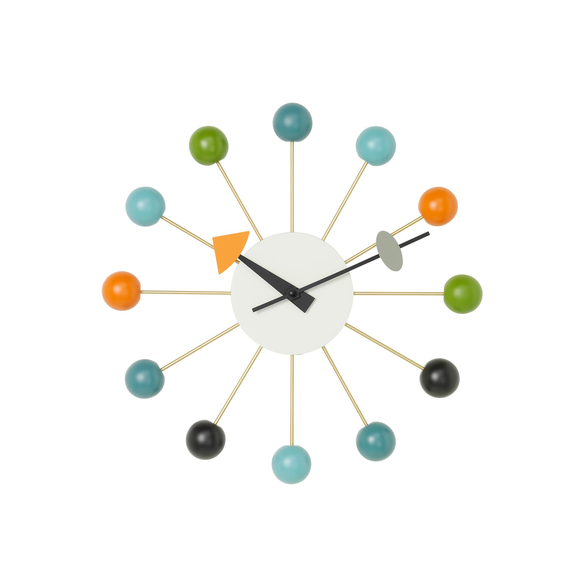 Vitra - Ball Clock, Multicoloured - Klokker - George Nelson - Flerfarget
