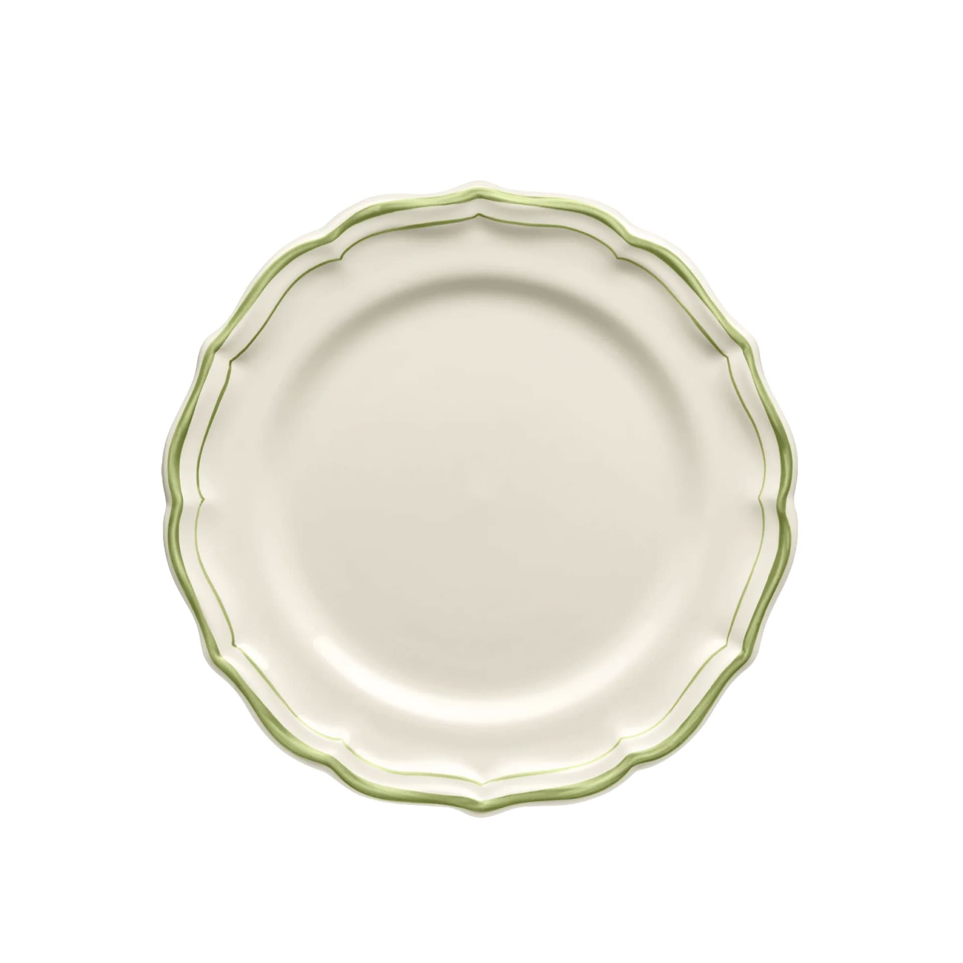 Gien - Filet desserttallrik 4-pack grön - Asjetter - Grønn - Keramikk