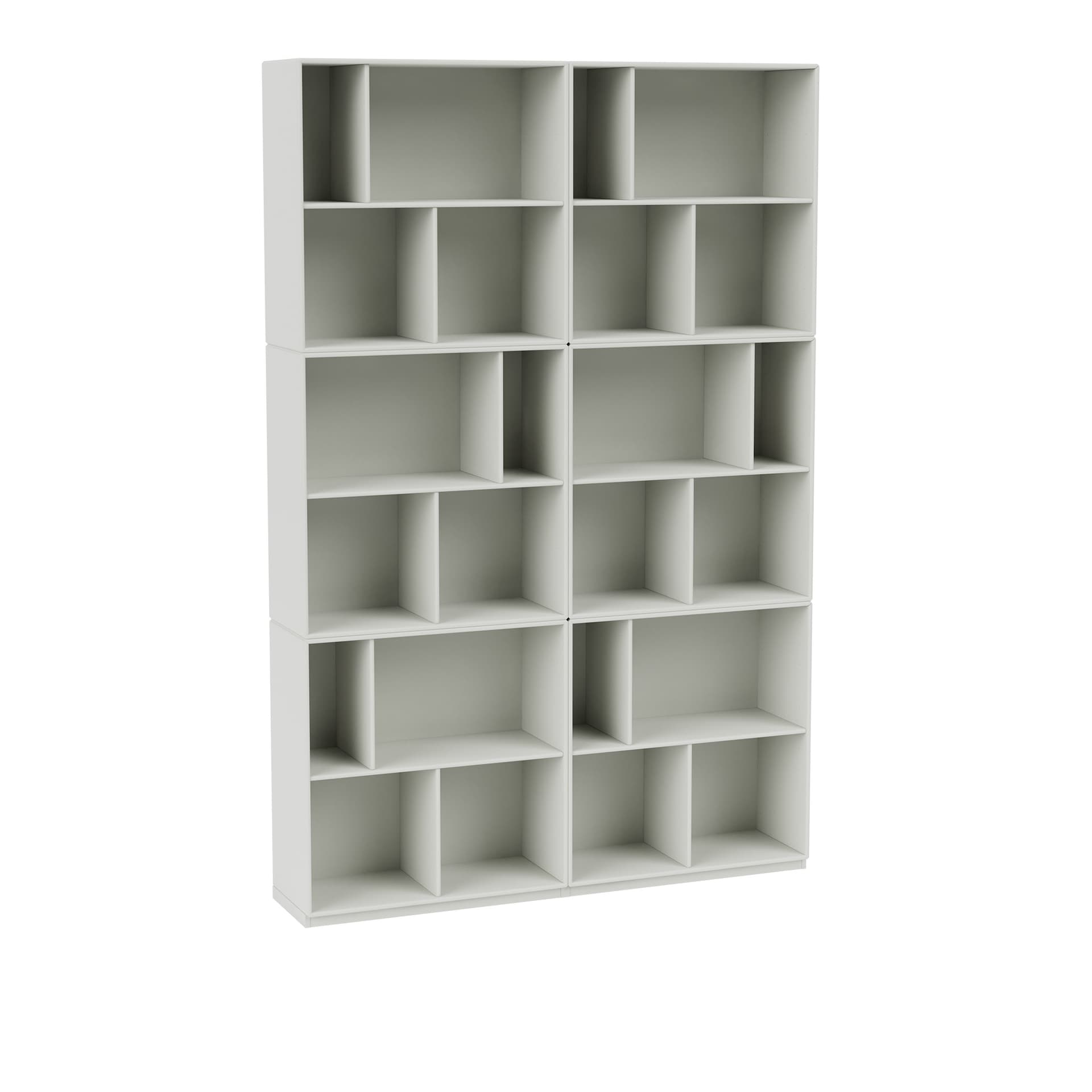 Montana - Read Spacious Bookshelf, Plinth H3 cm - Nordic - Bokhyller - Peter J. Lassen - Grå