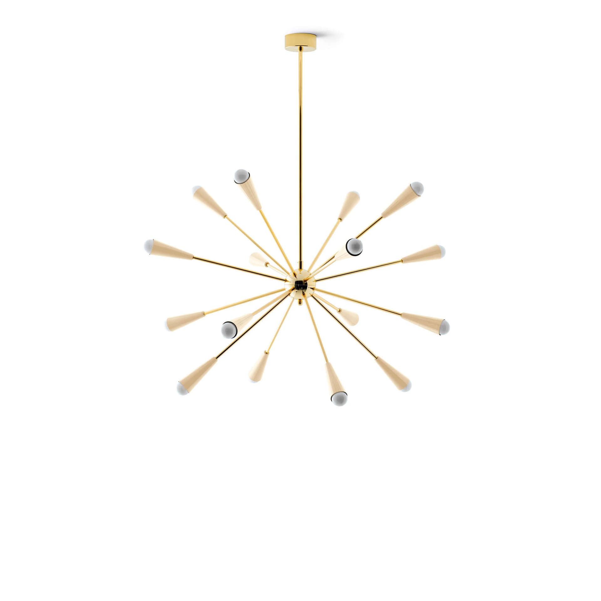 Stilnovo - Sputnik Suspension, Gold/Ivory - Lysekroner - Hvit