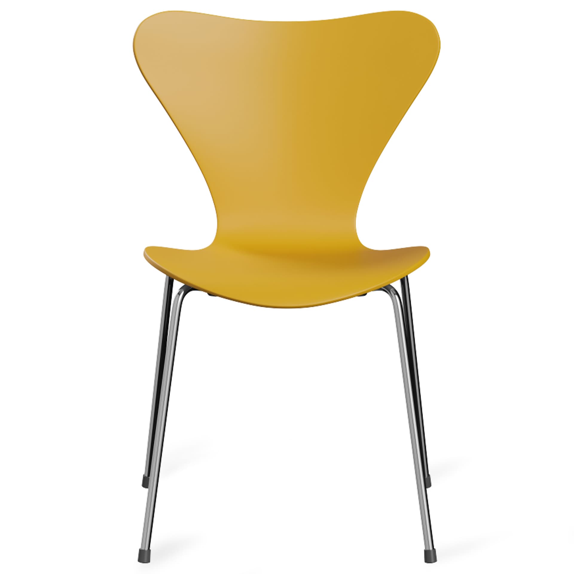 Fritz Hansen - Sjuan 3107 stol Panton 100 yellow - Spisestoler - Arne Jacobsen - Gul - Tre