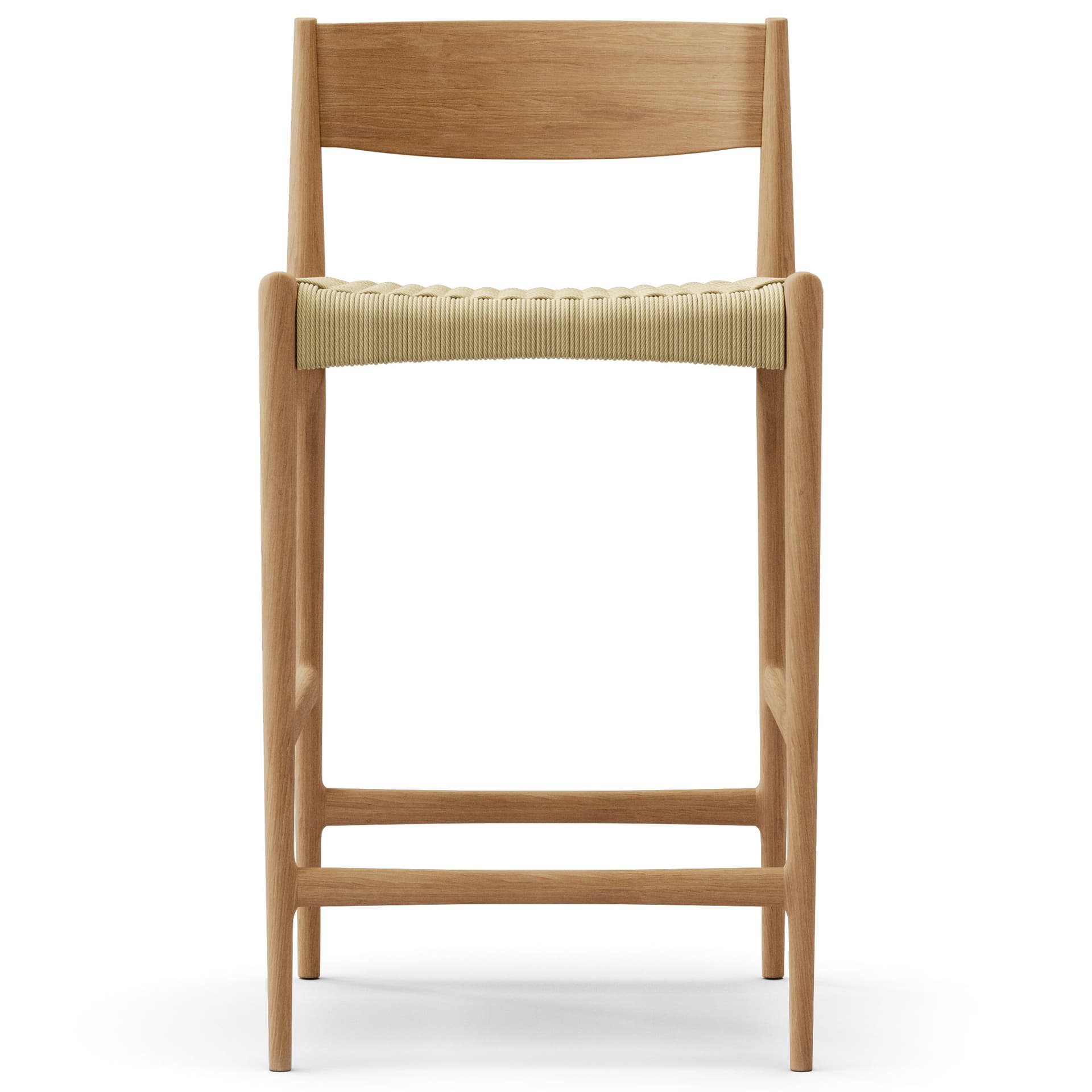 Dk3 - Pia Counter Stool  W47 x D43 x H85 cm   Oak - oil - Barstoler & barkrakker - Poul Cadovius - Beige - Tre