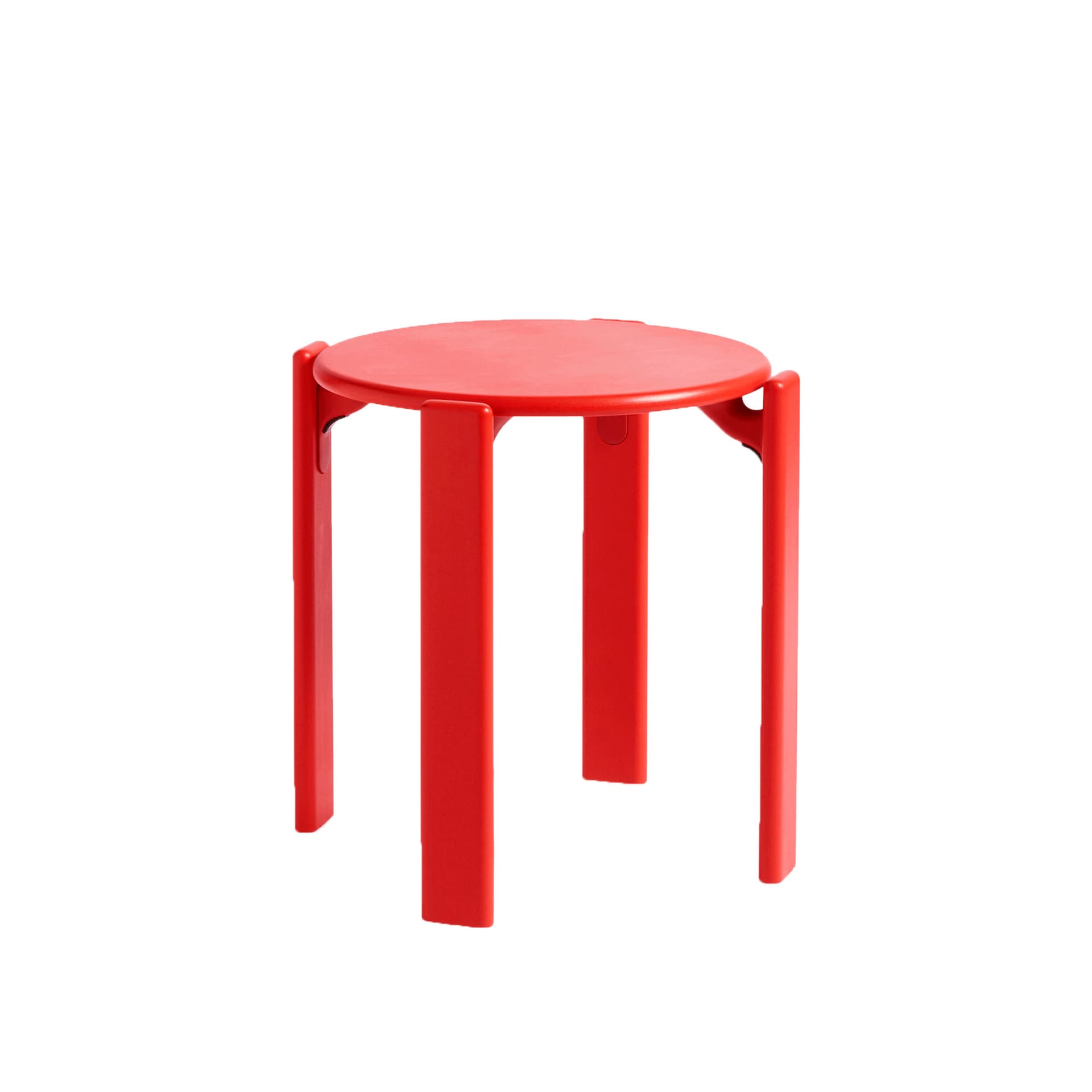 HAY - Rey Stool REY22, Scarlet red water-based lacquered beech - Krakker - Bruno Rey - Rød - Tre