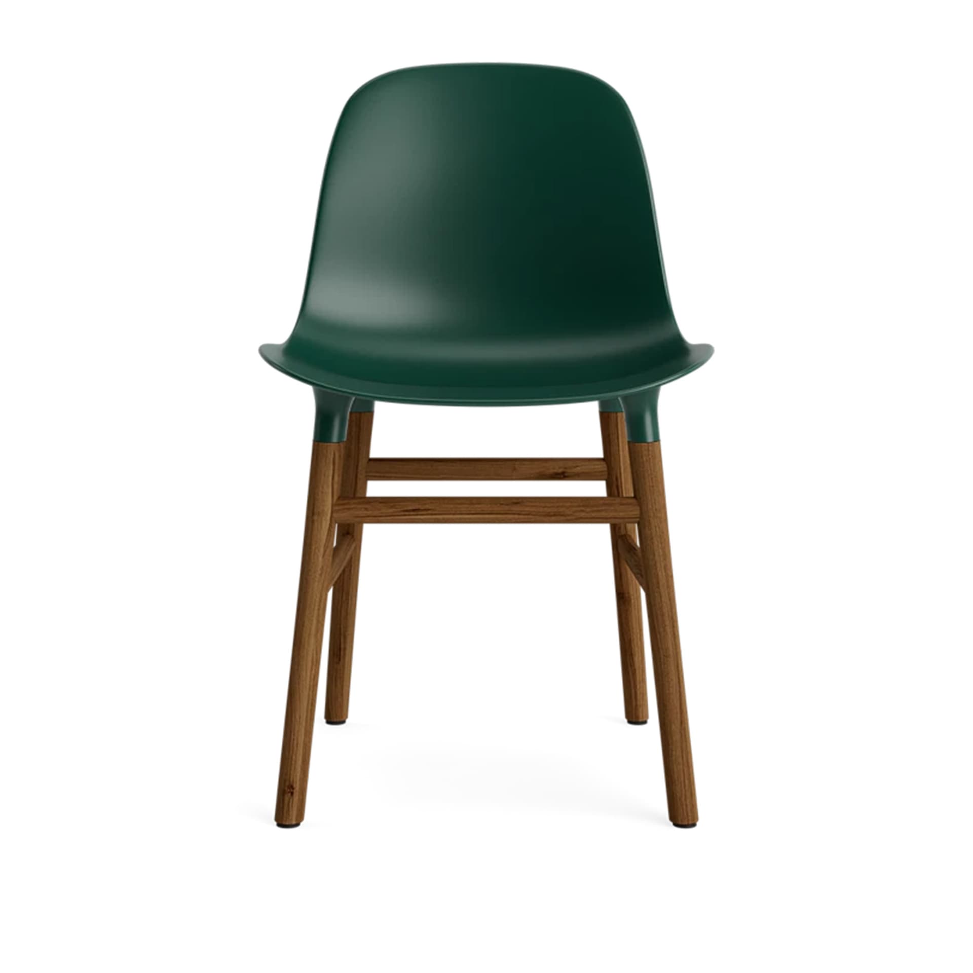 Normann Copenhagen - Form Chair Walnut Green - Spisestoler - Simon Legald - Grønn - Tre/Plast