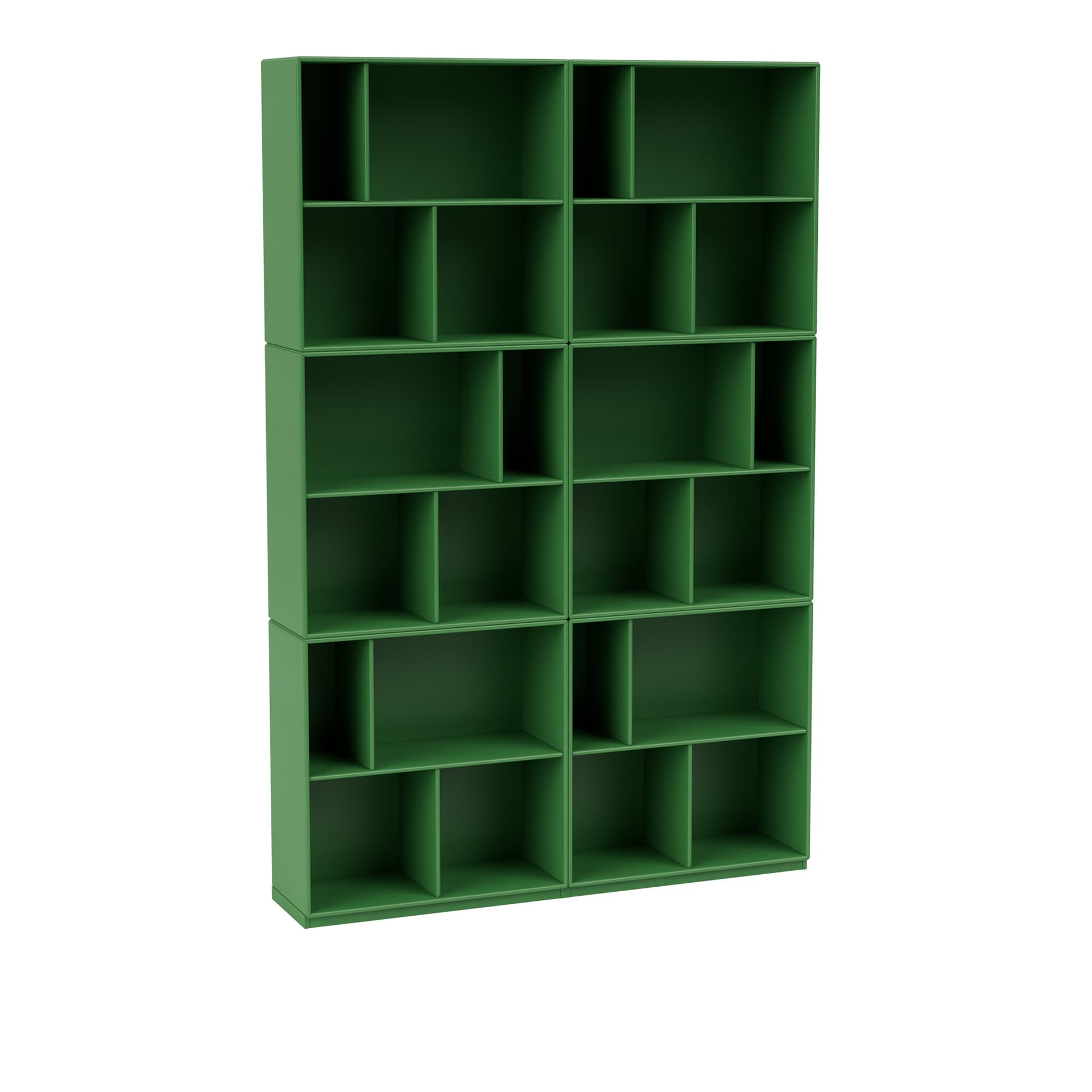 Montana - Read Spacious Bookshelf 152-Parsley 06 Plinth 3 cm - Bokhyller - Peter J. Lassen - Grønn - Tre