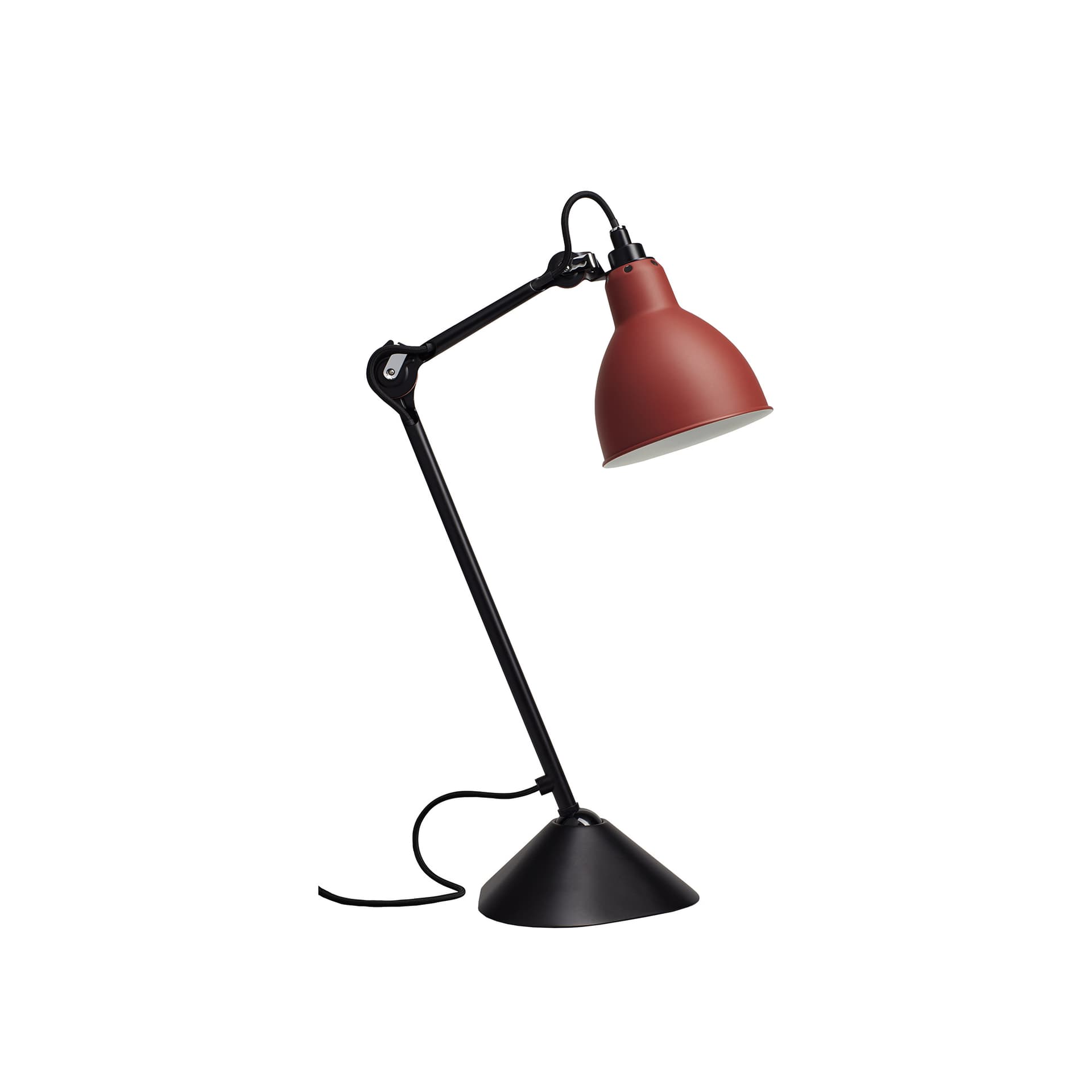 Lampe Gras - 205 Bordlampe Rød/Svart