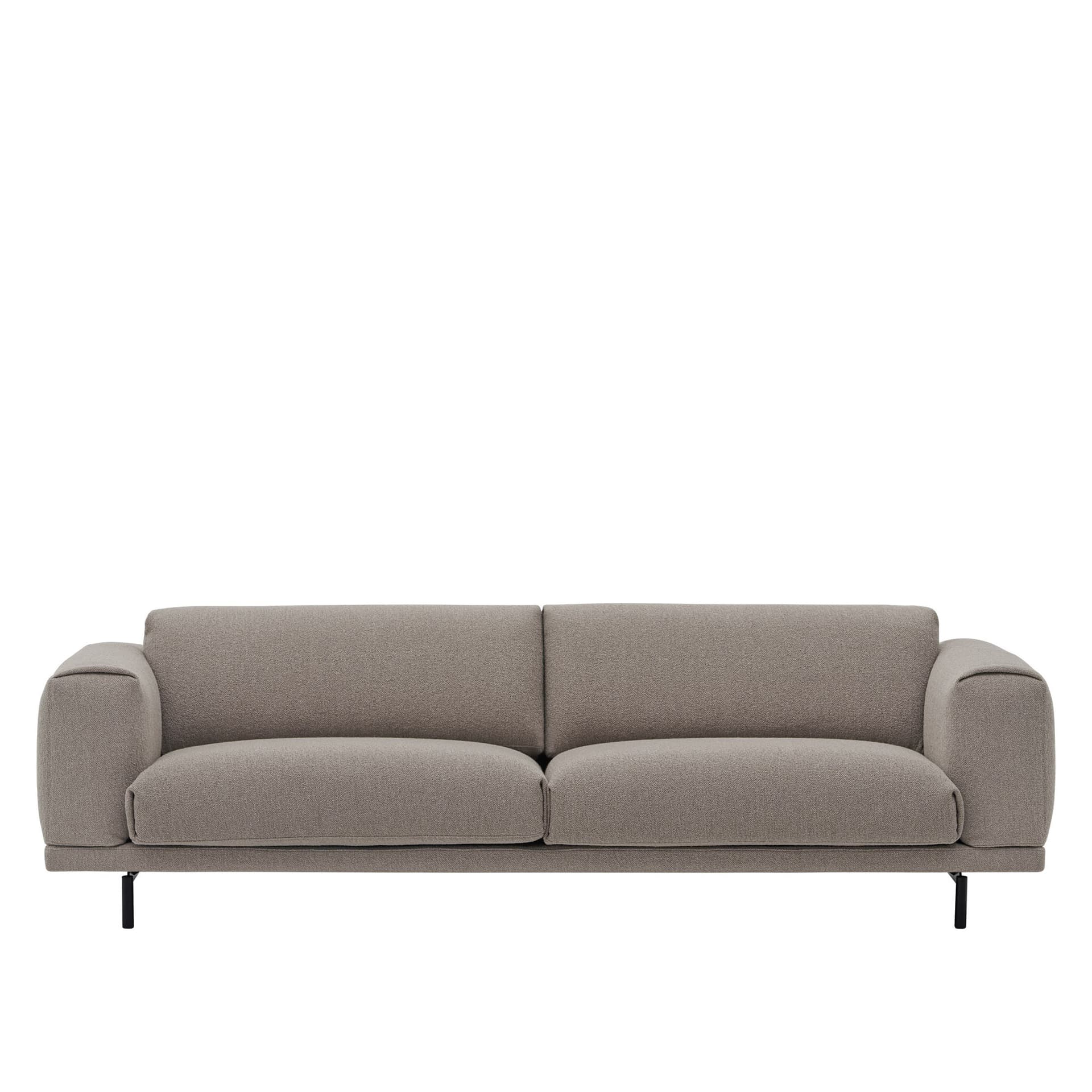 Muuto, Rest Sofa 3-seters metallbase med peis 6/svart