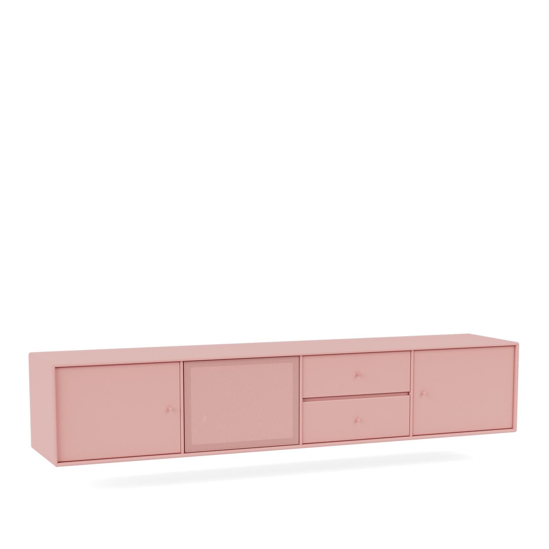 Montana - OCTAVE VIII TV Bench, 04-Suspensionrails, 167 Ruby - TV-benker - Peter J. Lassen - Rosa