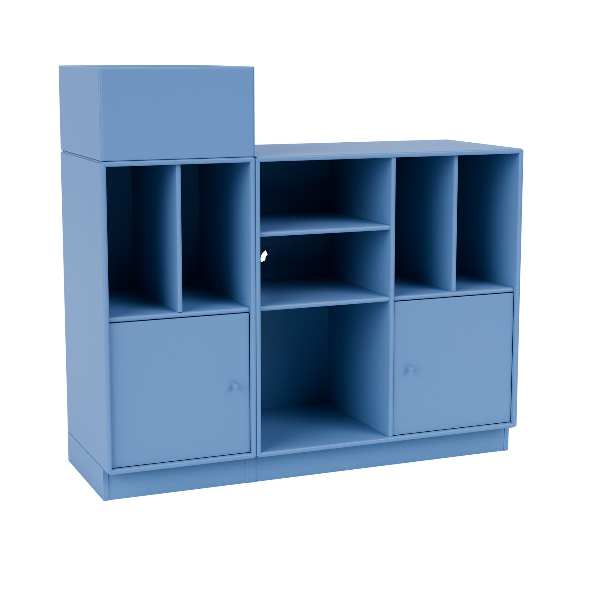 Montana - SPIN III Vinyl Storage, 07-Plinth 7 cm, 154 Azure - Oppbevaringsskap - Peter J. Lassen - Blå