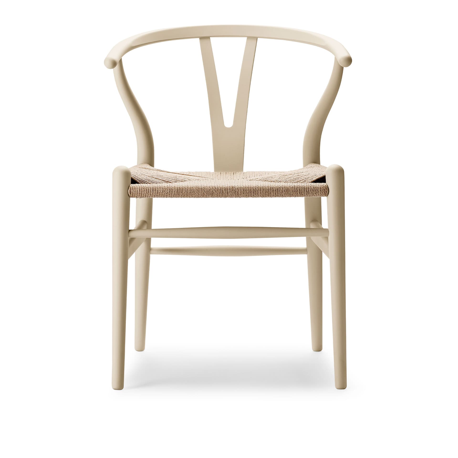 Carl Hansen - CH24 Y-stolen Bok Barley - Spisestoler - Hans J. Wegner - Beige - Papir/Tre