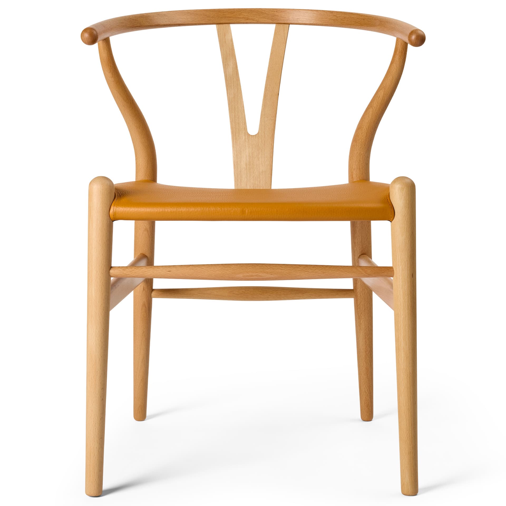 Carl Hansen - CH24P Wishbone Chair, Beech Oil, Loke 7050, Brown - Spisestoler - Hans J. Wegner