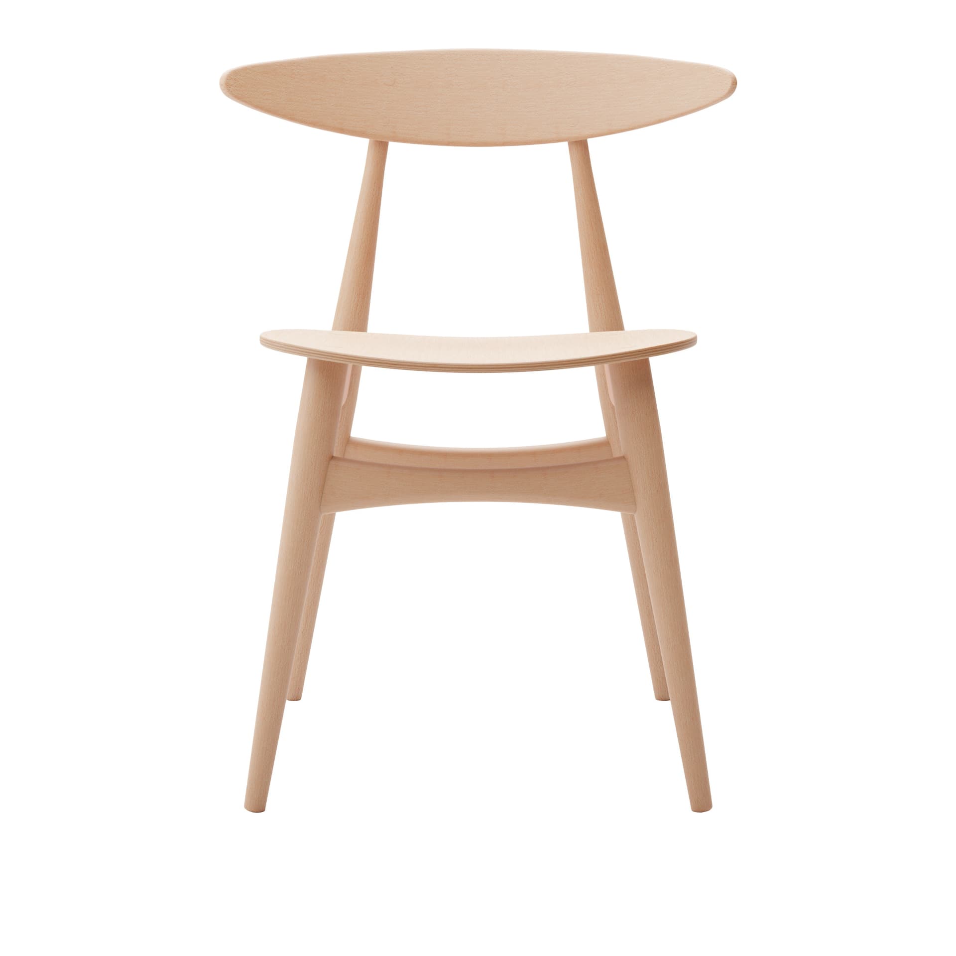 Carl Hansen - CH33T, Oljad Bok - Spisestoler - Hans J. Wegner - Tre farget - Tre