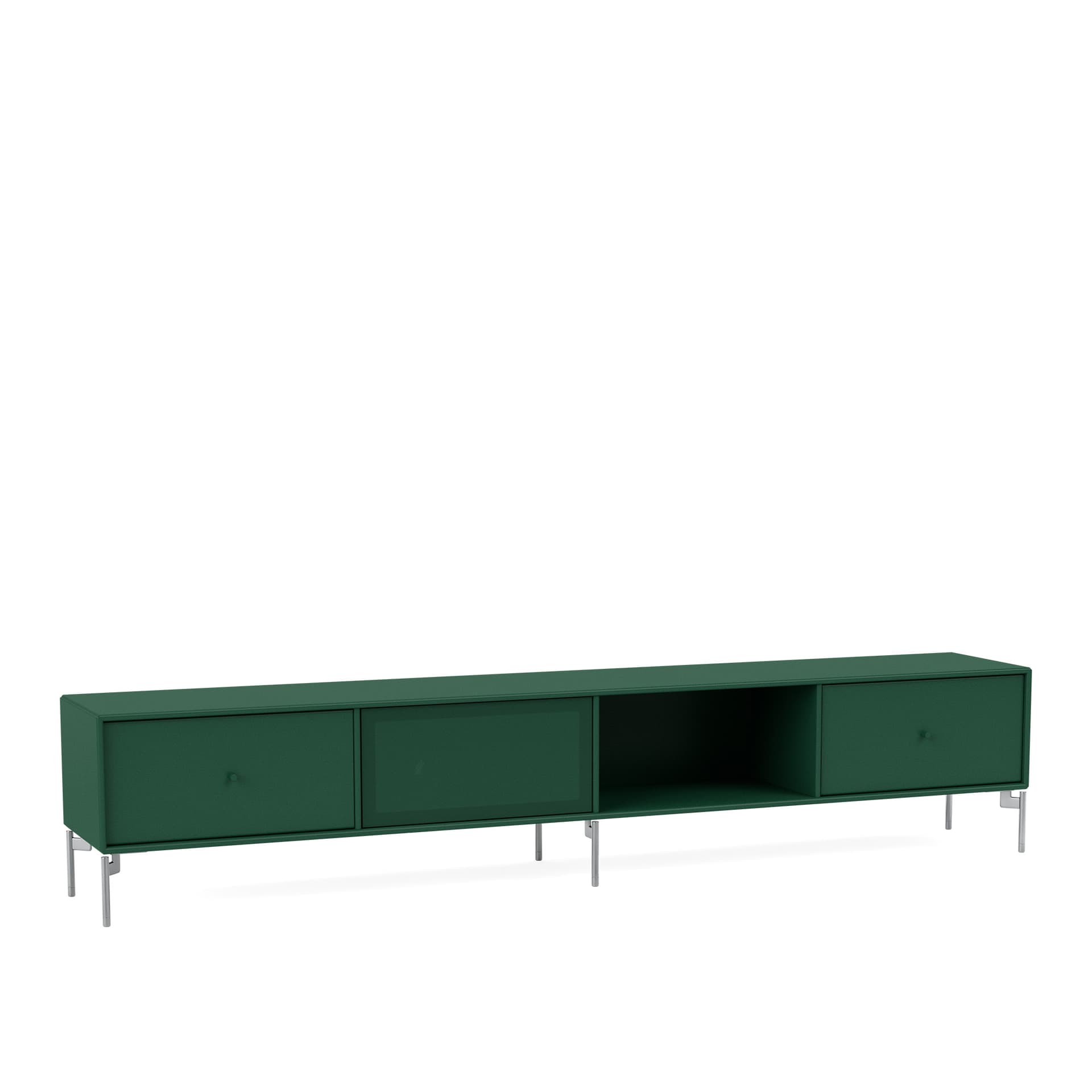 Montana - Octave Vii TV Bench 136-Pine Matt Chrome - TV-benker - Peter J. Lassen - Grønn - Tre
