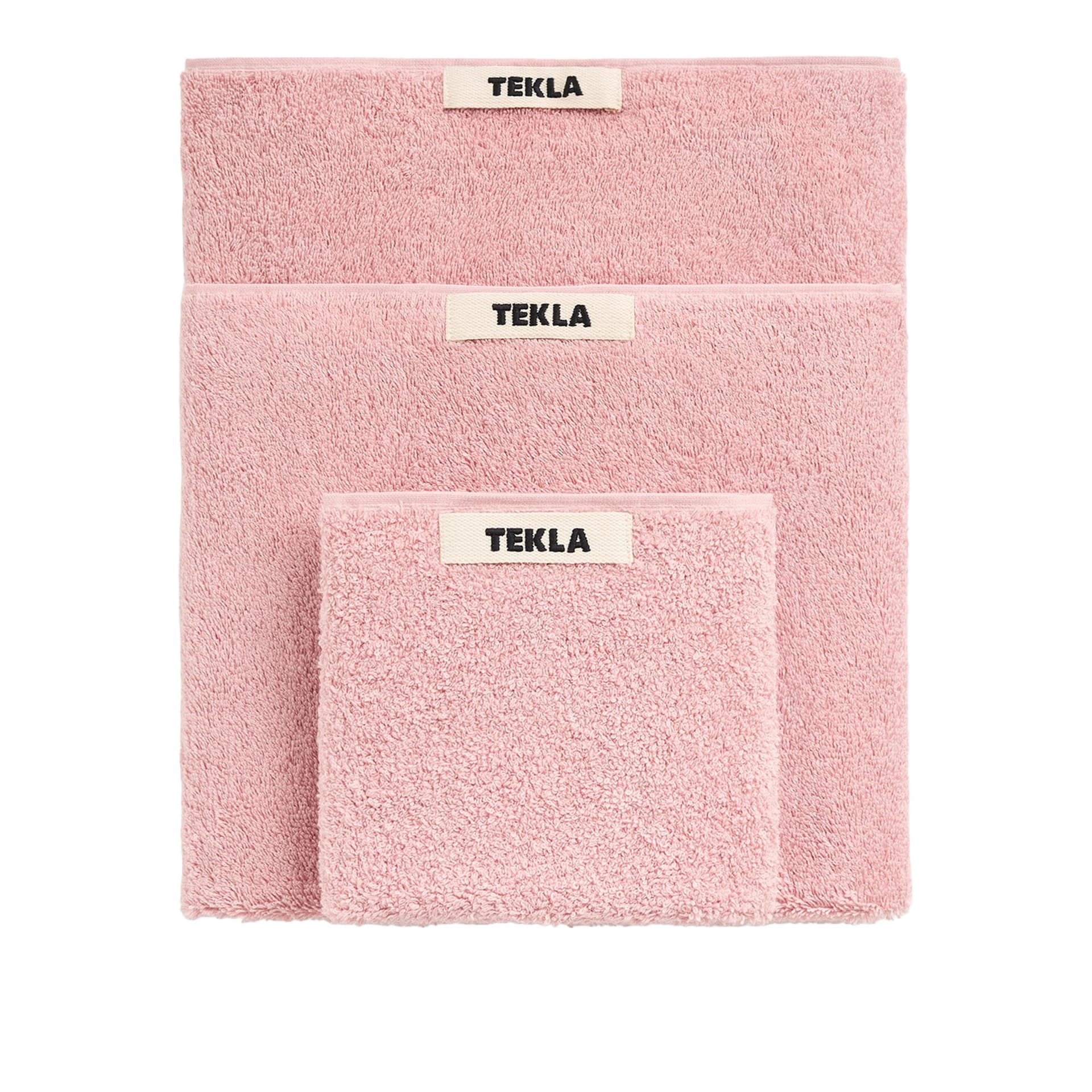 Tekla - Terry Towel, Shaded Pink, 70X140 - Håndklær og badehåndklær - Rosa - Bomull