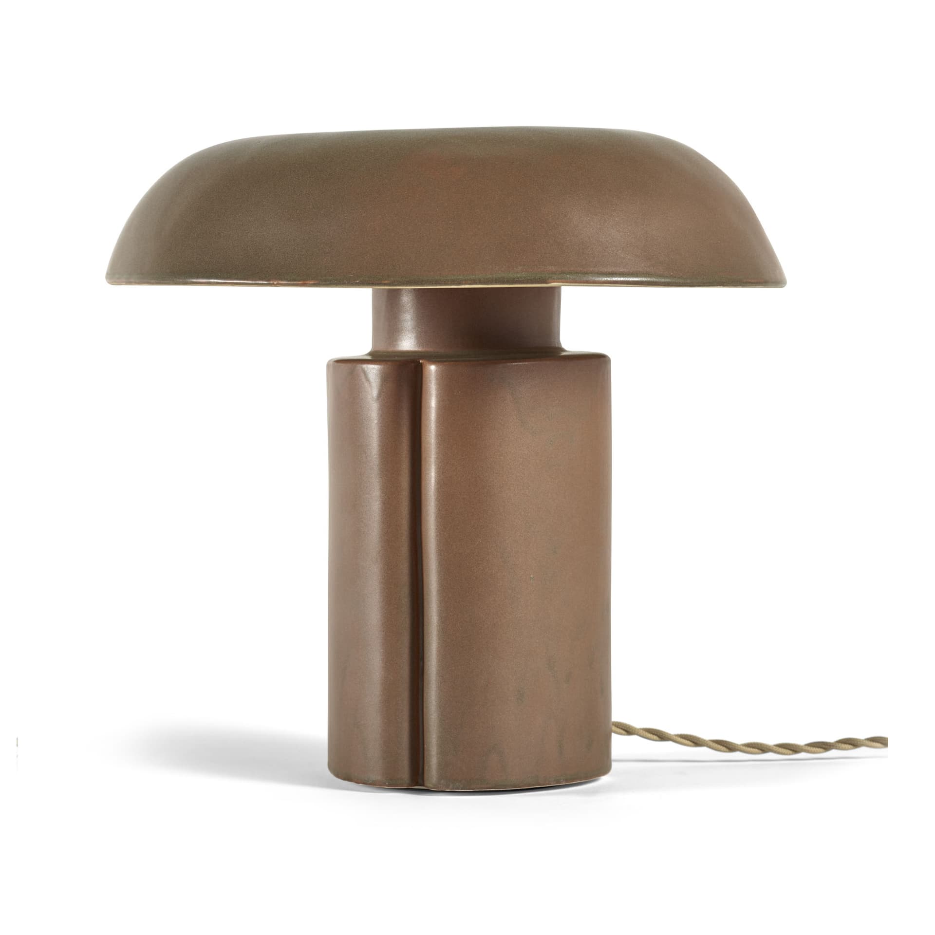 Serax - Table Lamp Brown Oliver - Bordlamper - Anita Le Grelle - Brun - Porselen