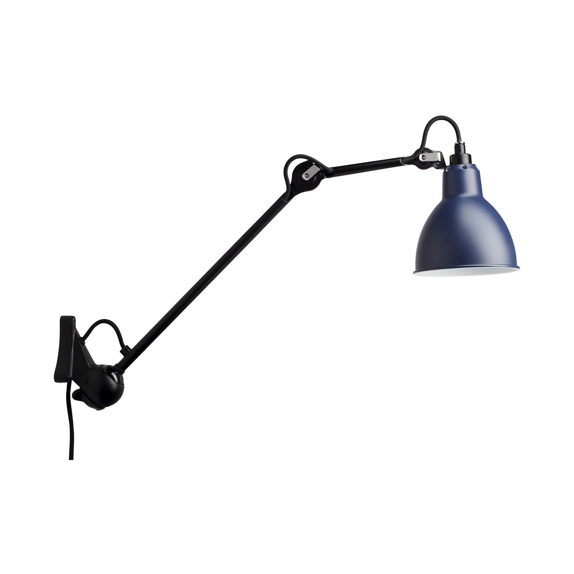 Lampe Gras - 222 Vegglampe Blå/Svart