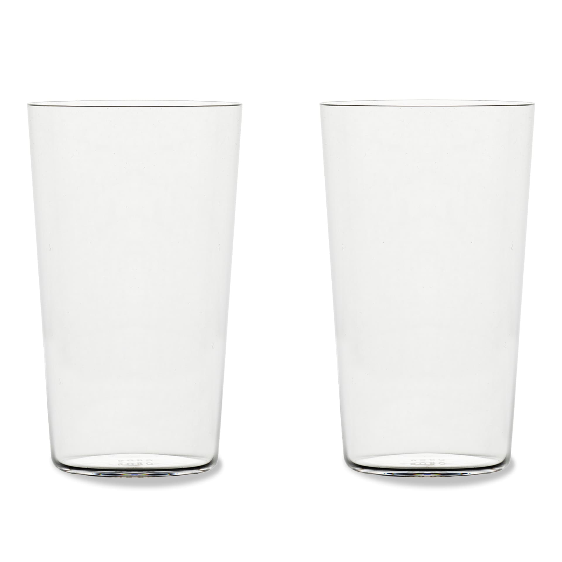 BOBO - Gullvase glass 53 cl 2-pakning - Drikkeglass - Gjennomsiktig - Glass