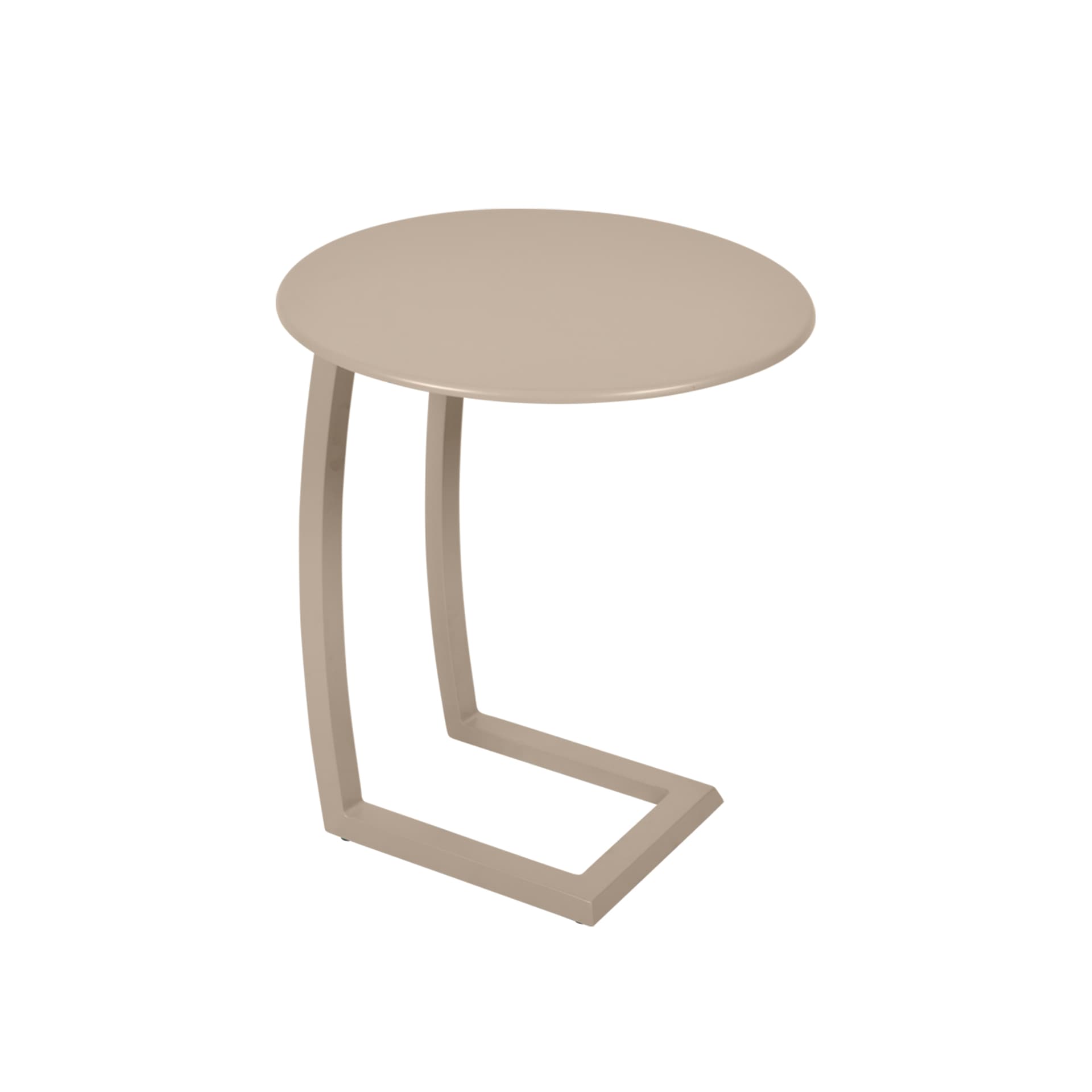 Fermob - Alizé Offset Low Table Nutmeg - Utendørs småbord & sidebord - Pascal Mourgue - Beige - Metall