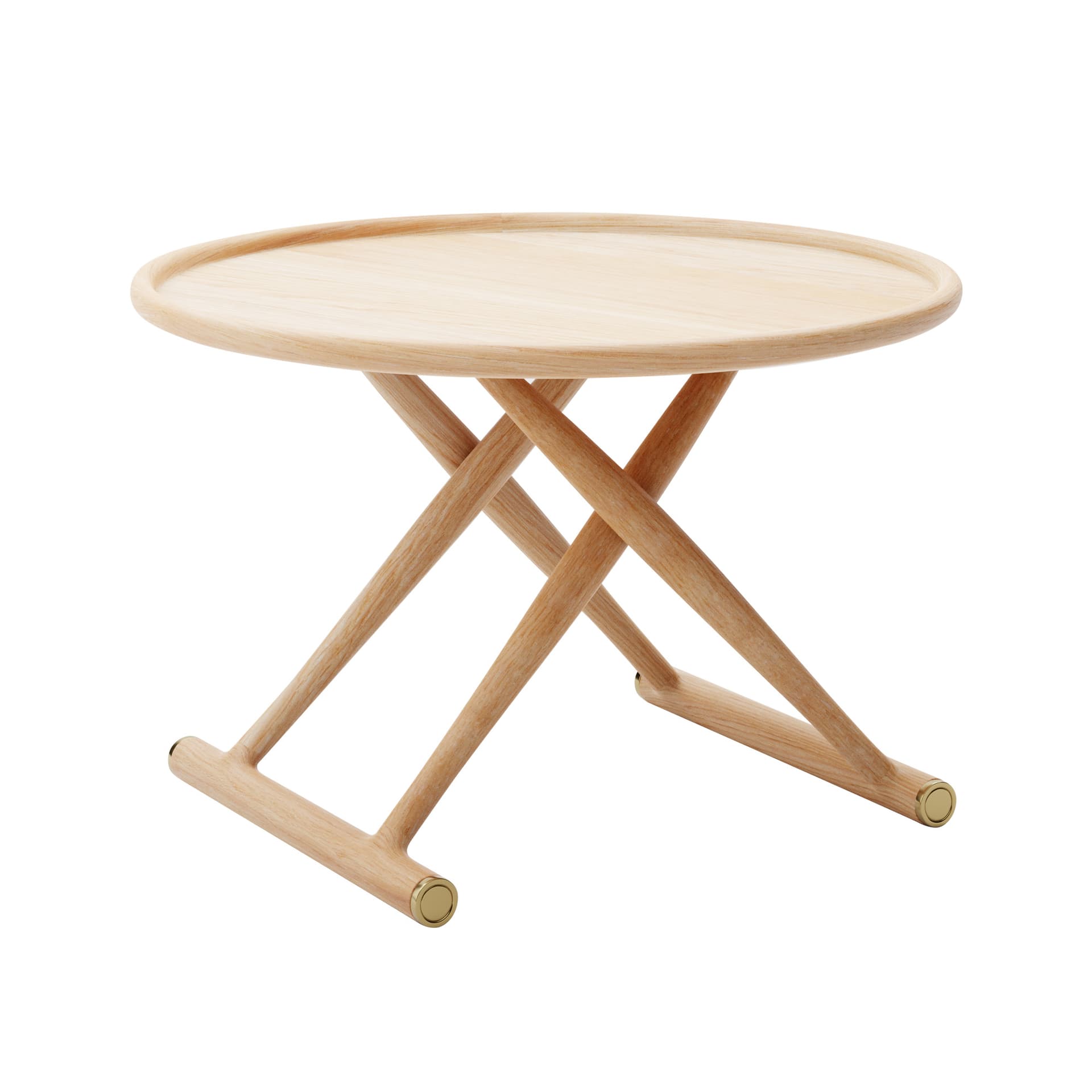 Carl Hansen - ML10097 - Egyptiska Bordet, Oljad Ek, Ø 85 cm - Småbord & sidebord - Mogens Lassen - Tre farget - Tre