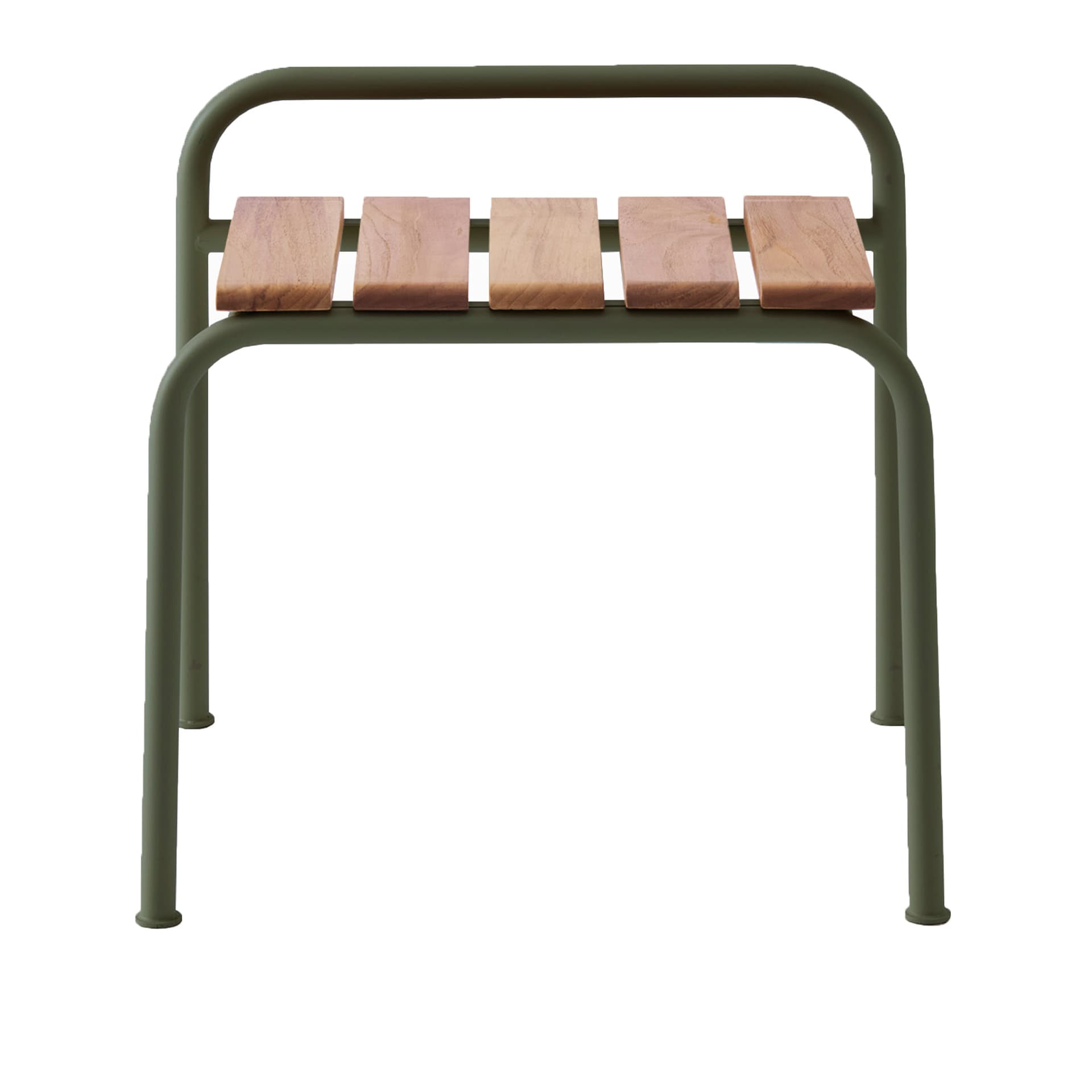 A Huseby - Kallio outdoor footrest green - Utendørs krakker & puffer - Sami Kallio - Grønn - Metall/Tre