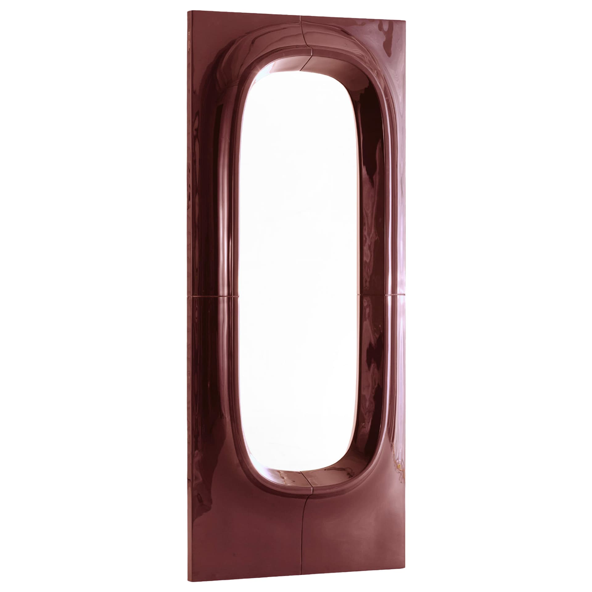 NOGA - Porthole Mirror Large Red - Helkroppsspeil - Willo Perron - Rød - Plast