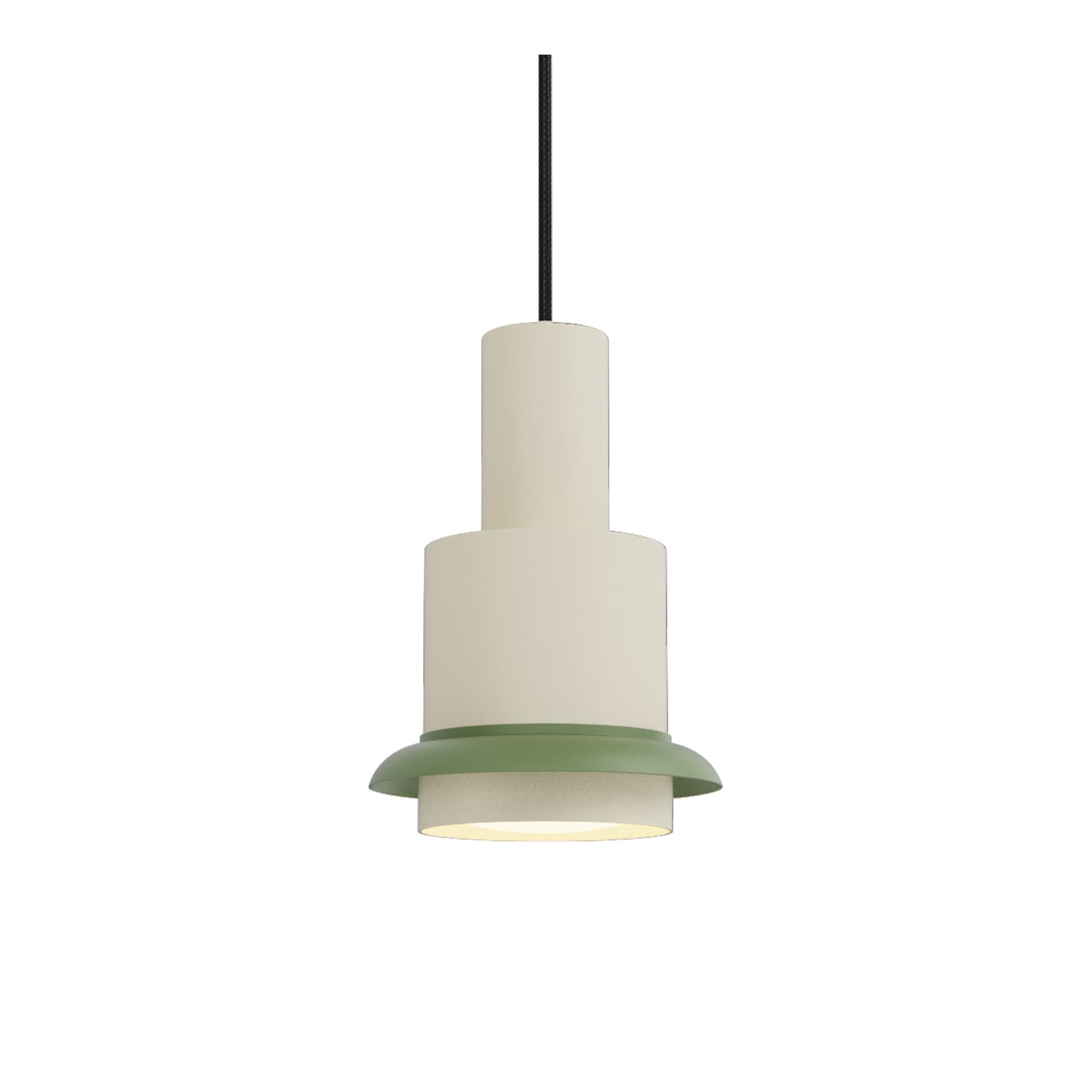 DCW - Chaumont Pendel Ø19xH28 White/Green