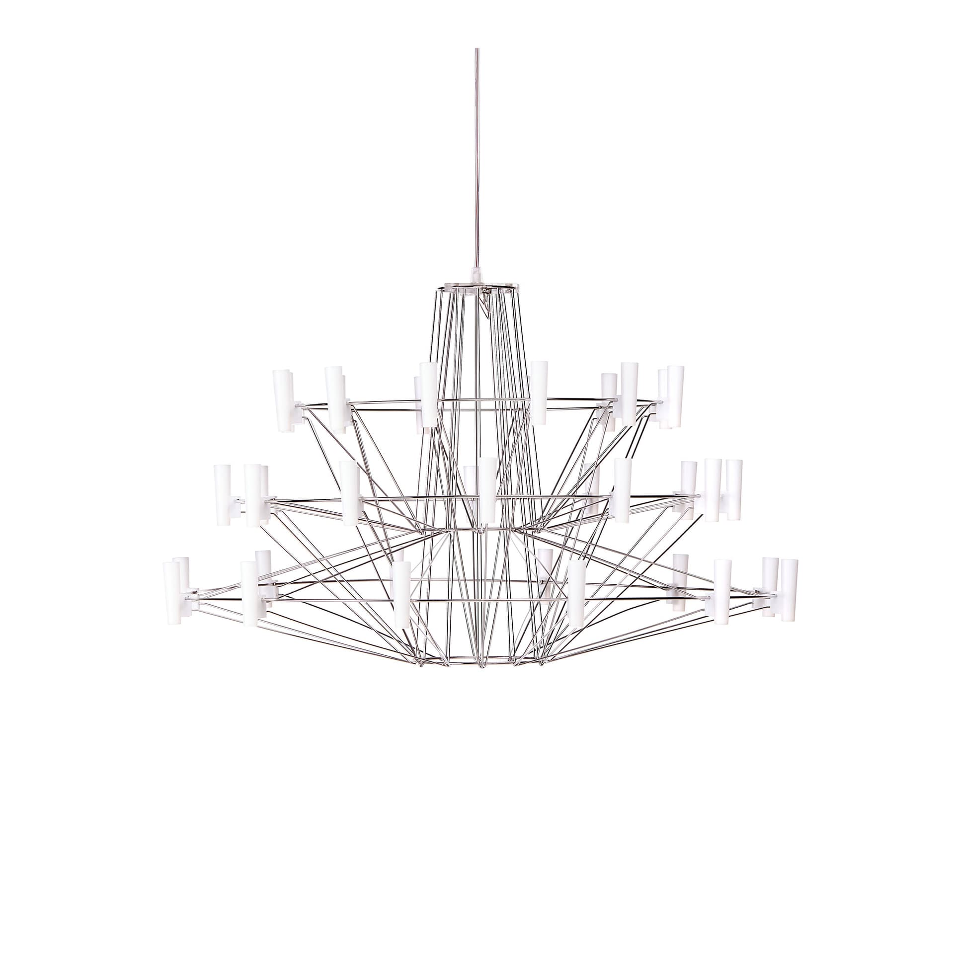 Moooi - Coppélia taklysekrone liten krom med 36 LED-lys - Lysekroner - Arihiro Miyake - Sølv