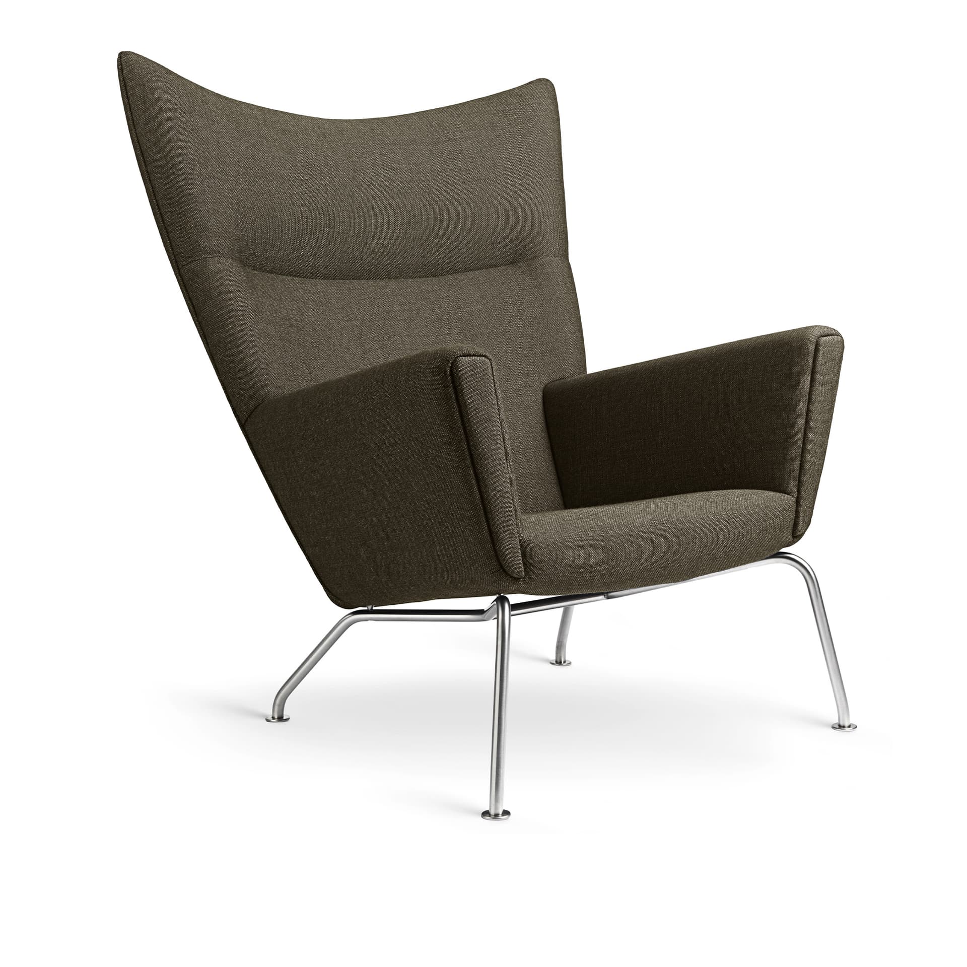 Carl Hansen - CH445 Wingchair Passion 6101 Stainless HR FSC®70% - Lenestoler - Hans J. Wegner - Grønn - Tre