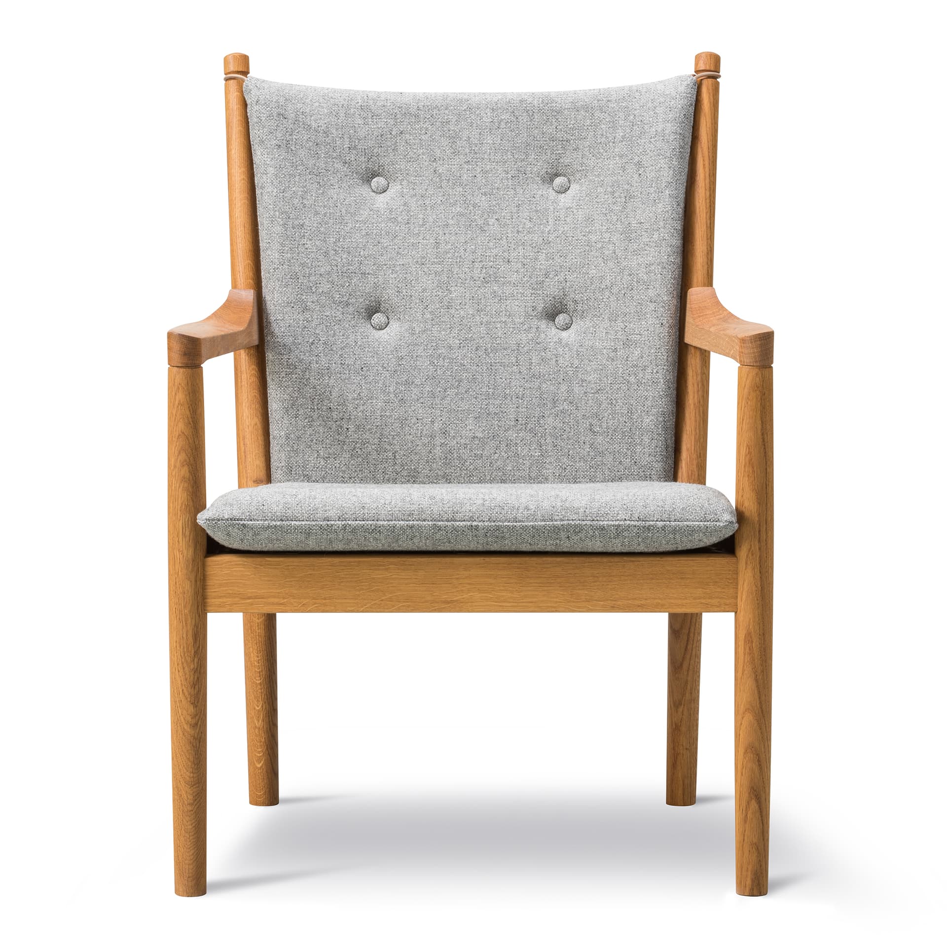 Fredericia Furniture - Wegner 1788 Lounge Chair Ek Oljad / Hallingdal 130 - Lenestoler - Hans J. Wegner - Tre farget - Tre/Tekstilmateriale