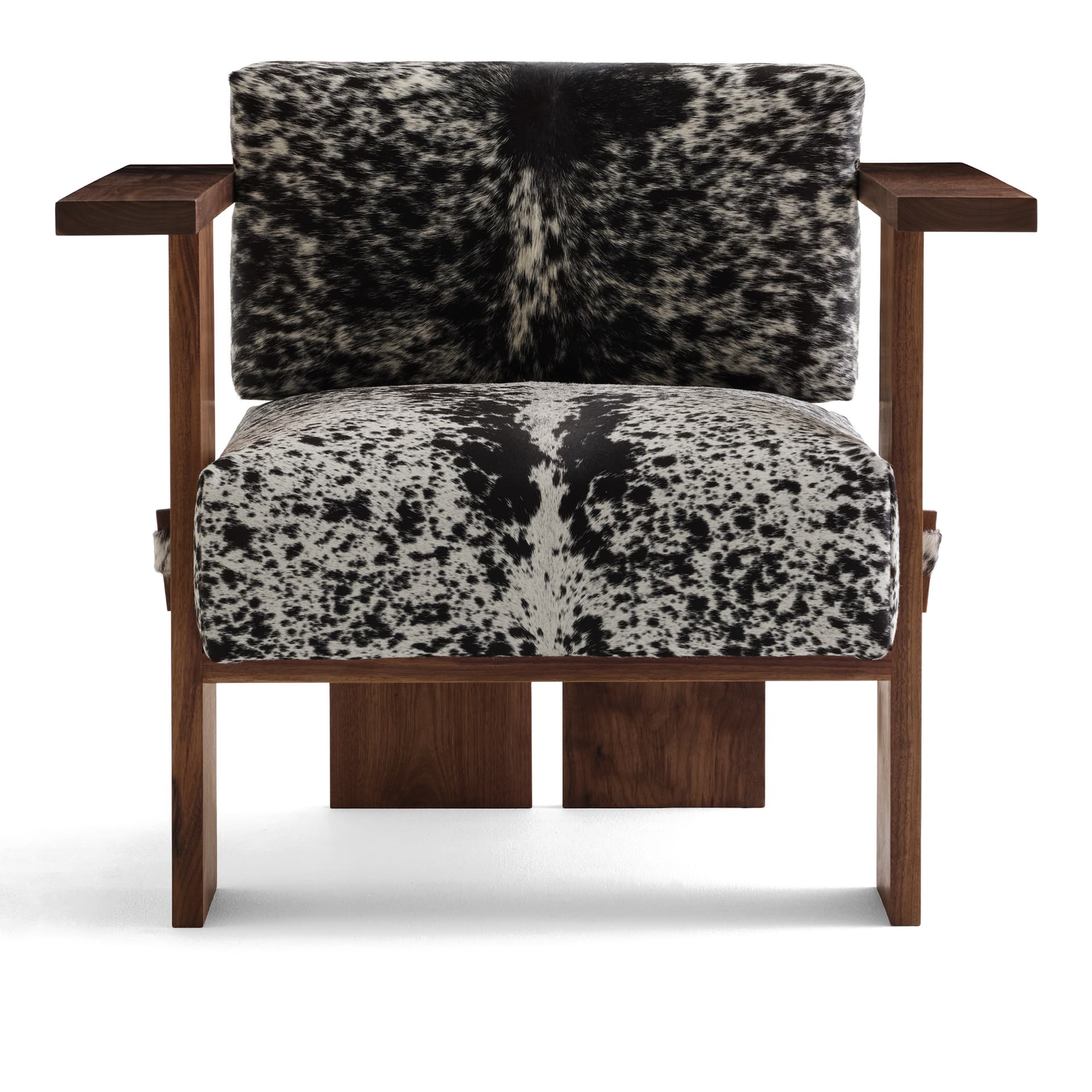 NOGA - Gaucho Walnut/Salt & Pepper lenestol - Lenestoler - Ductus - Tre farget,Svart - Lær/Tre