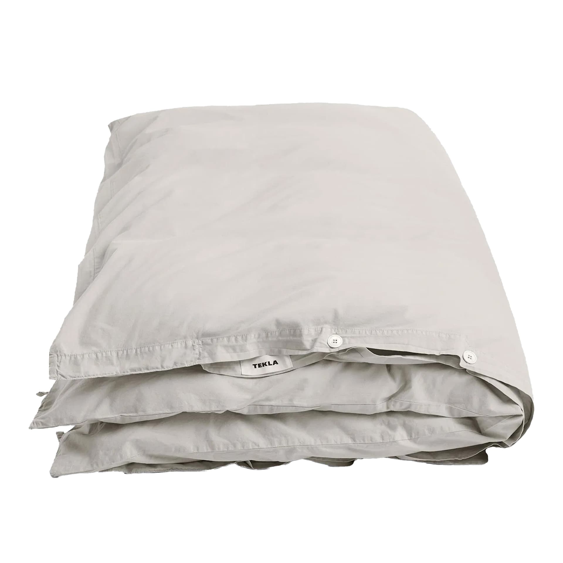 Tekla - Percale - Påslakan Singel, 150 x 210 cm, Soft Grey - Dynetrekk - Grå