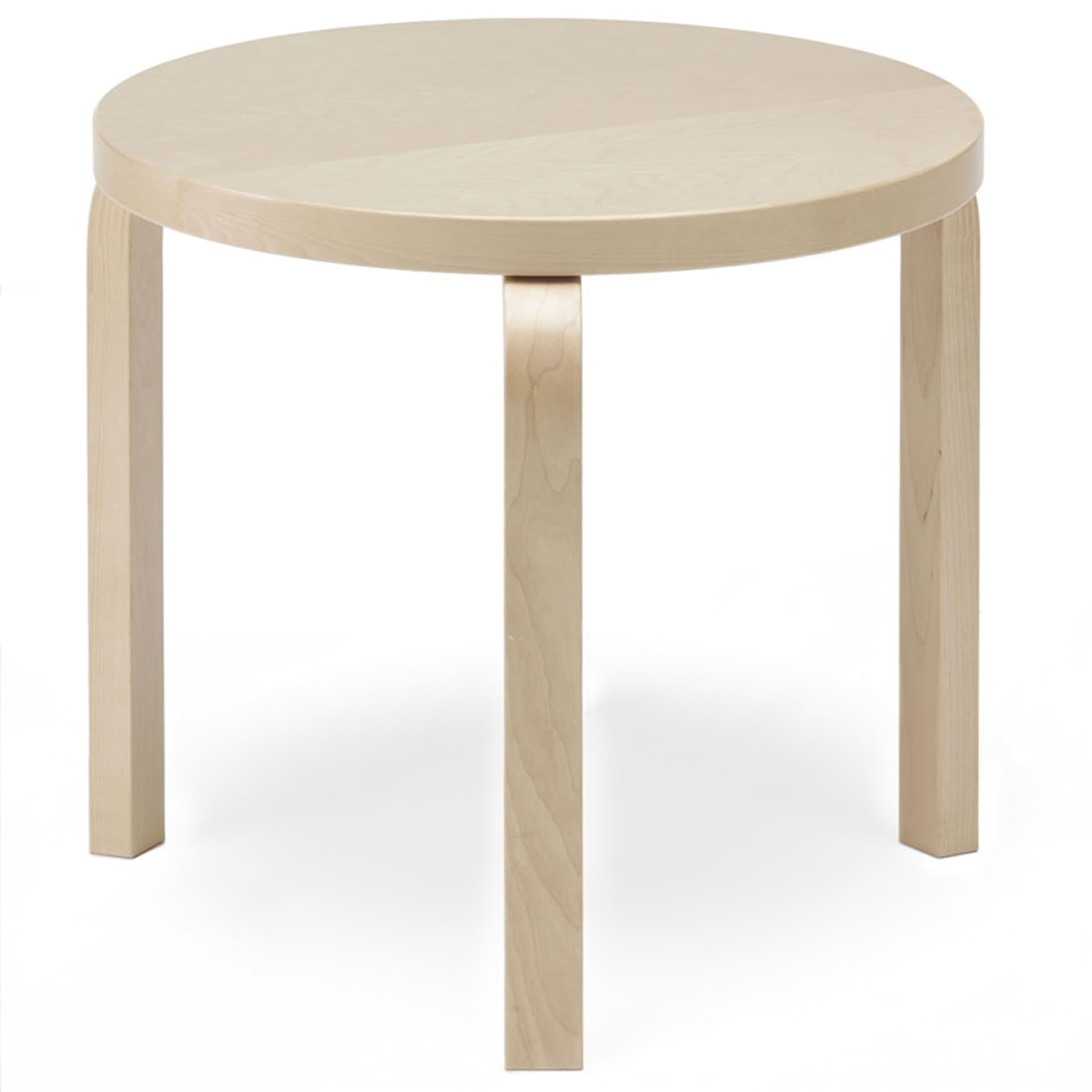 Artek - Bord 90D 48 cm Björkfanér - Småbord & sidebord - Ilmari Tapiovaara - Tre farget