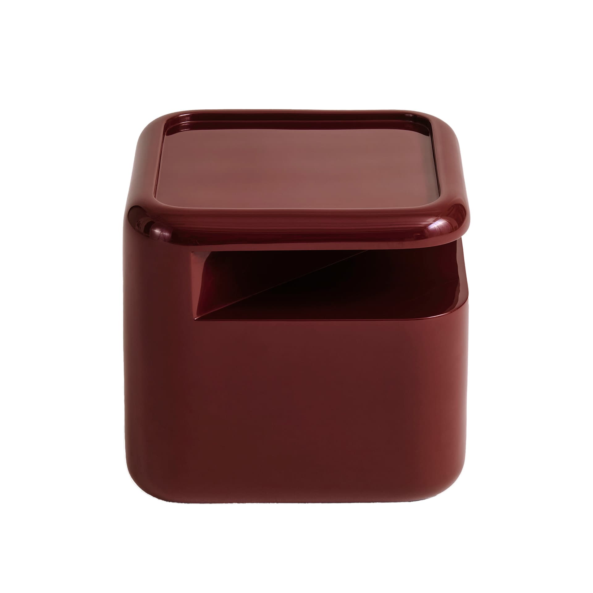 NOGA - Square Module Table With Shelf Red - Sofabord - Willo Perron - Rød - Plast