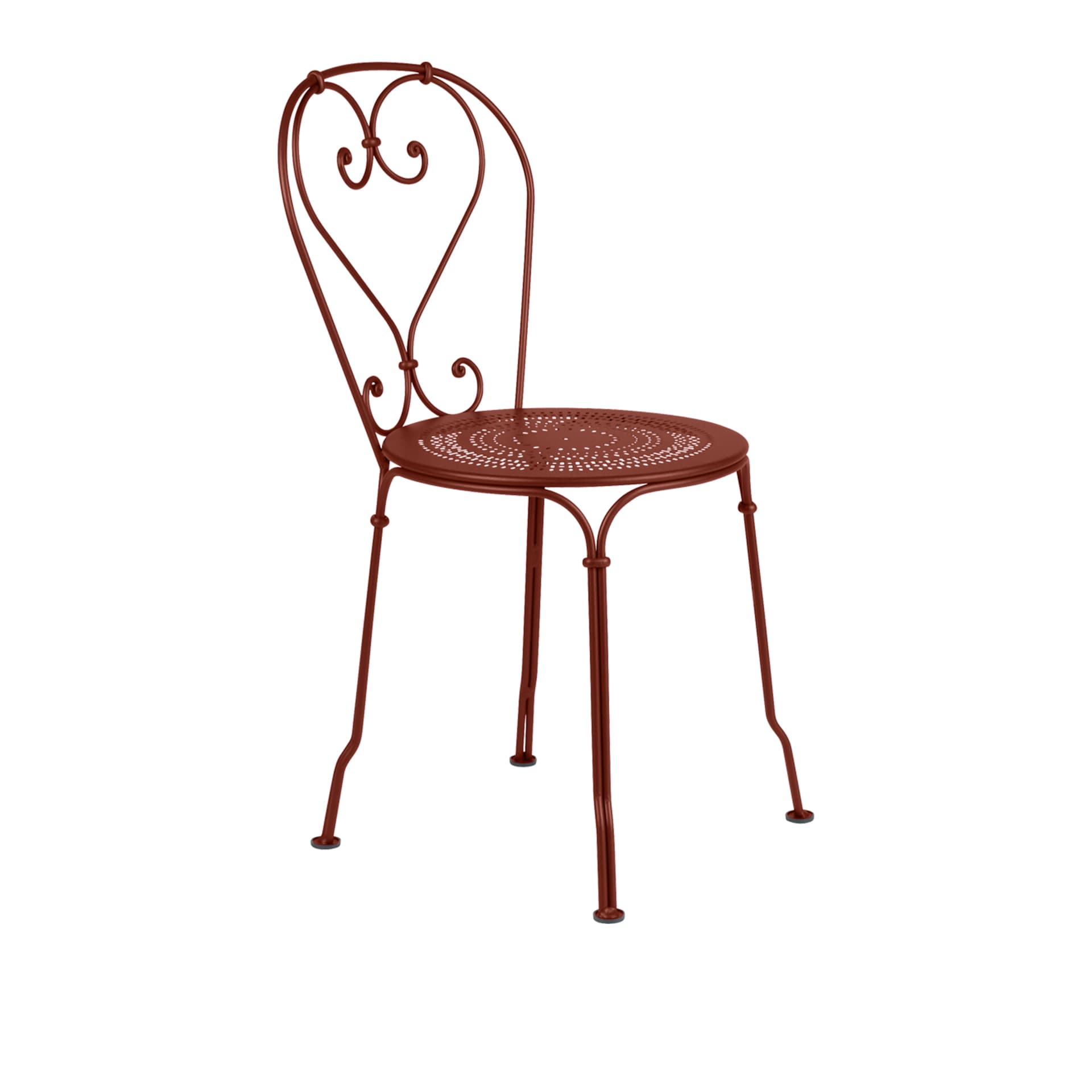 Fermob - 1900 Chair Red Ochre 20 - Utendørs spisebordstoler - Rød - Metall