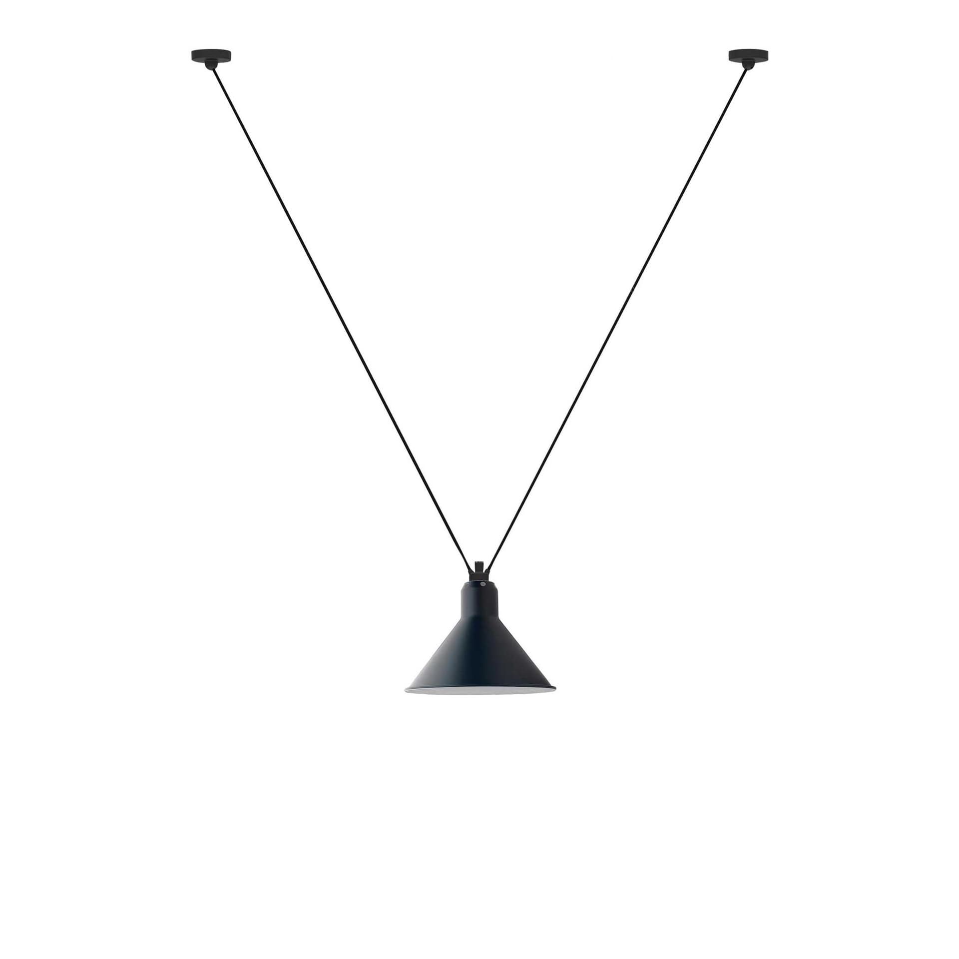 Lampe Gras - 323 L Pendel Konisk Blå