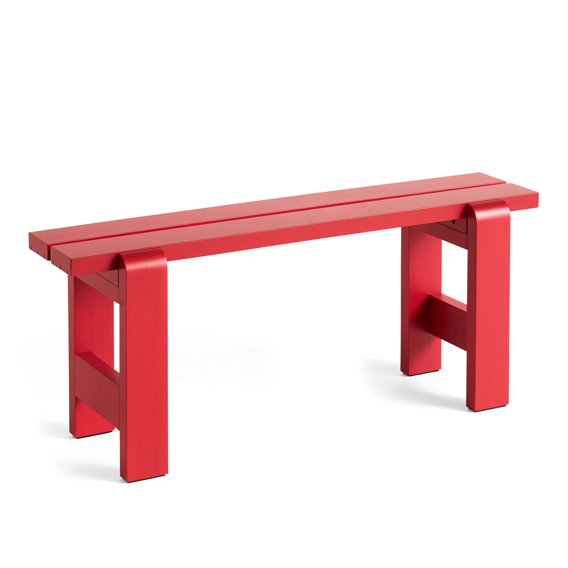 HAY - Weekday Bench 111x23 cm / Wine Red - Hagebenker & sofaer - Hannes & Fritz - Rød - Tre