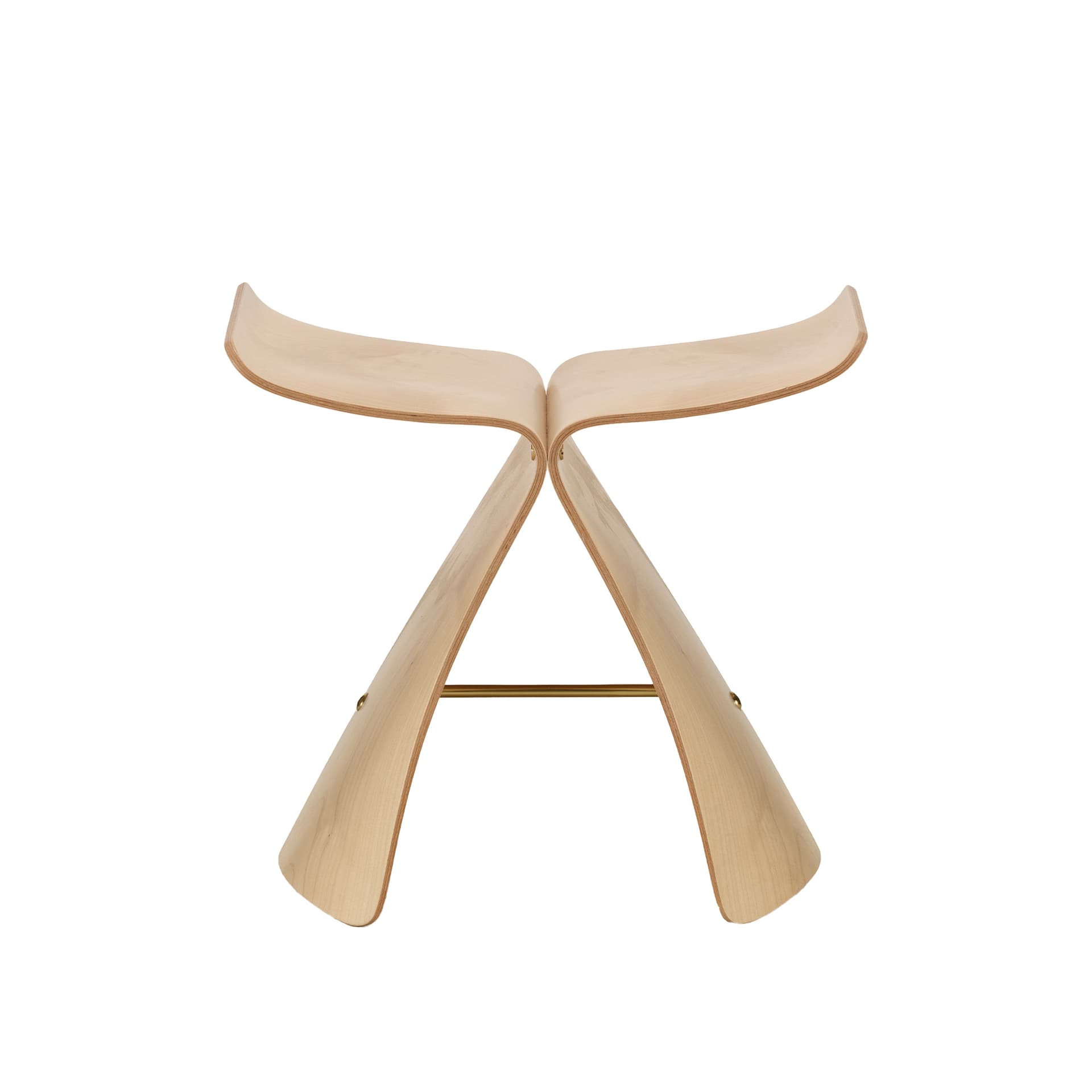 Vitra - Butterfly Stool, Maple - Krakker - Sori Yanagi - Brun - Metall/Tre